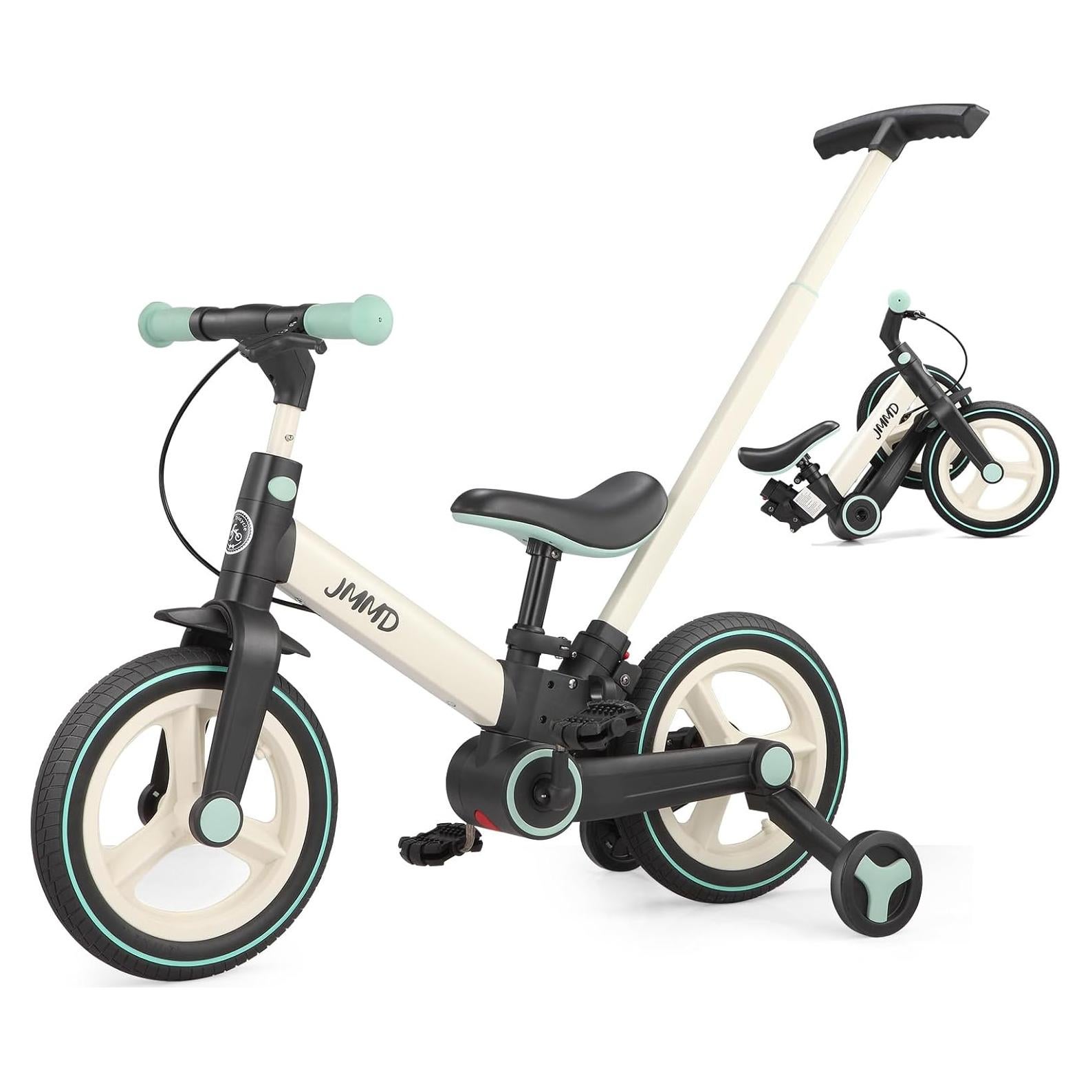 Bicicleta de Equilibrio JMMD 6 en 1 para Niños Menta