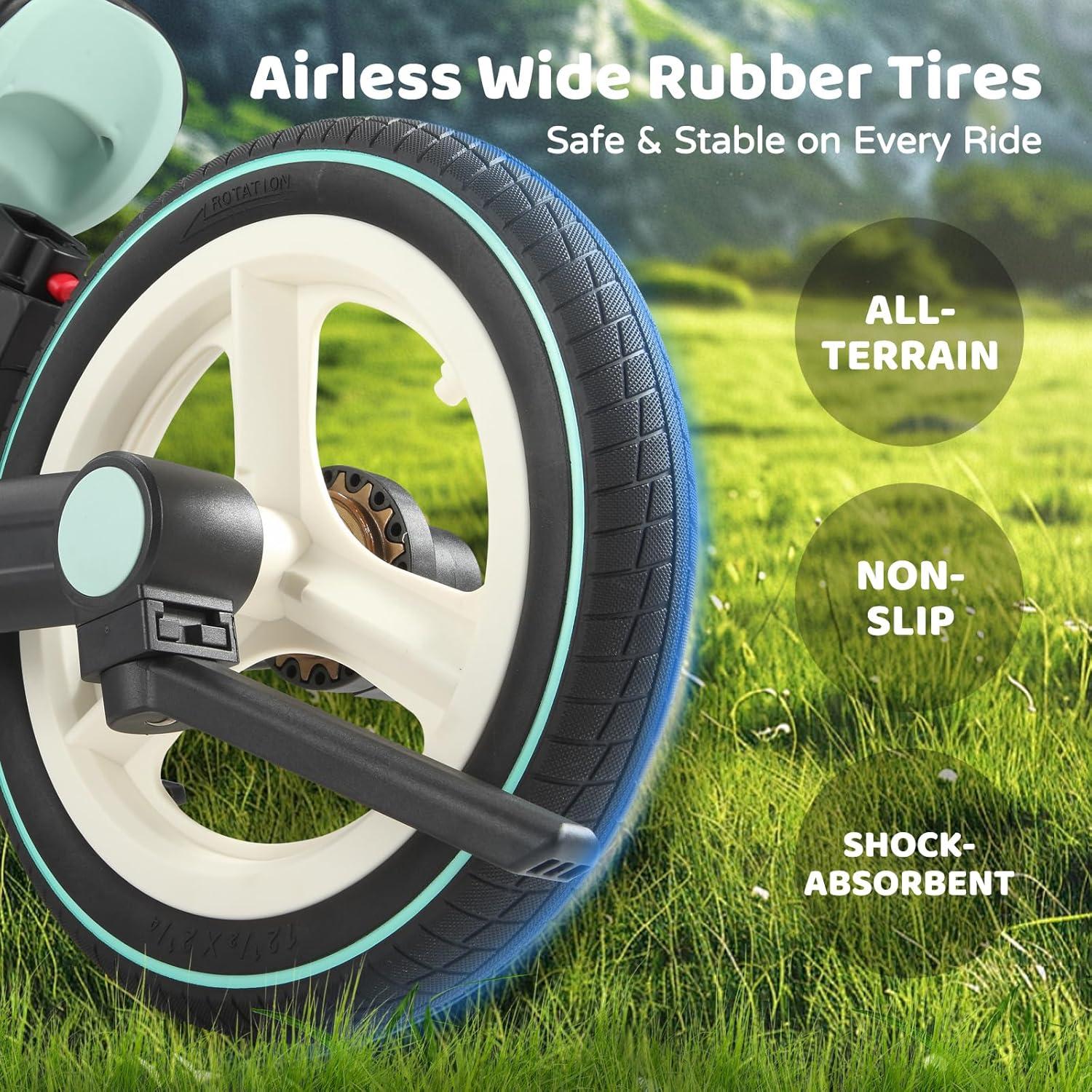 Bicicleta de Equilibrio JMMD 6 en 1 para Niños Menta