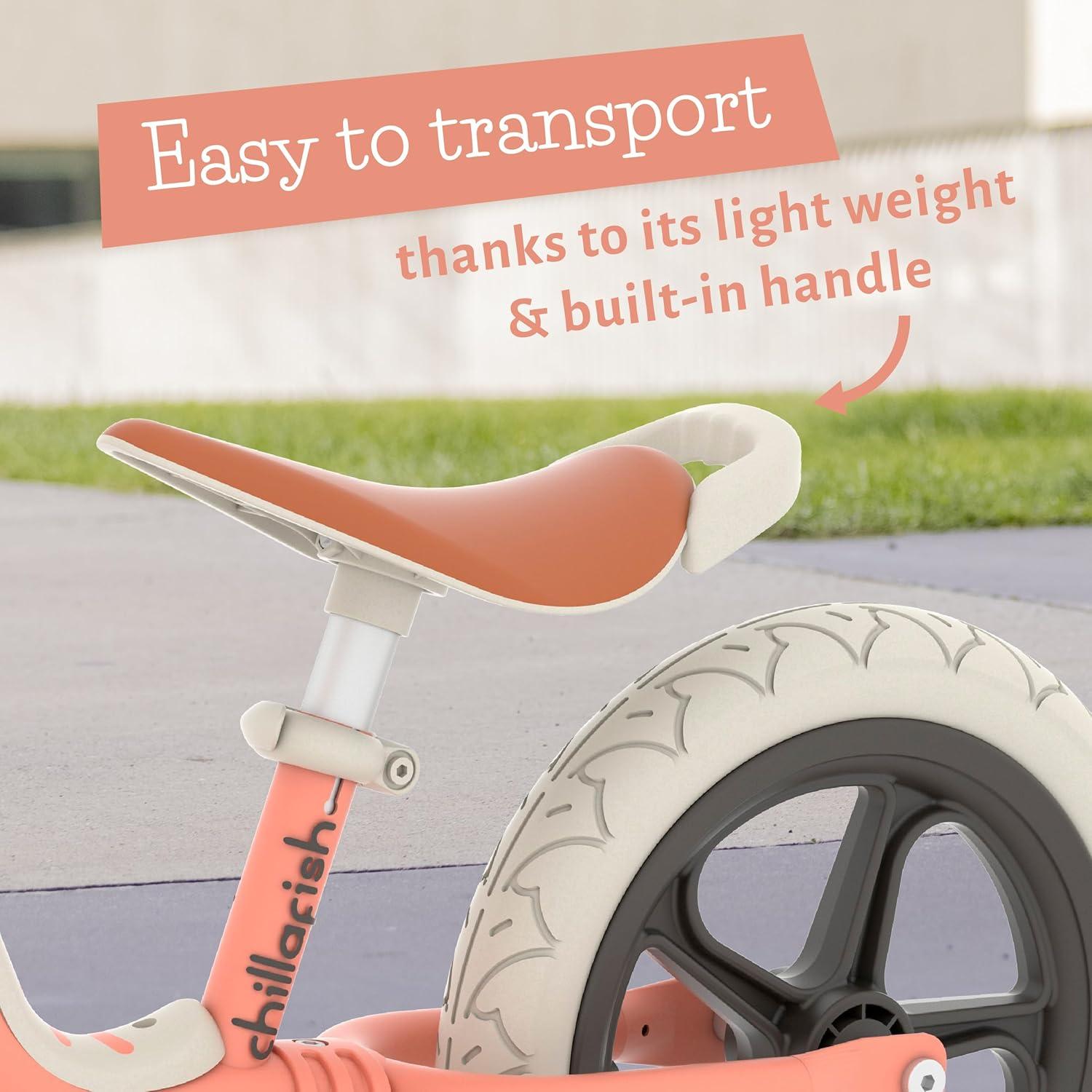 Bicicleta de Equilibrio Chillafish Charlie Lux 12" para Niños 2-5 Años