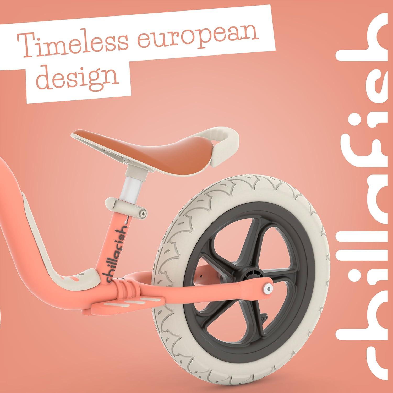 Bicicleta de Equilibrio Chillafish Charlie Lux 12" para Niños 2-5 Años