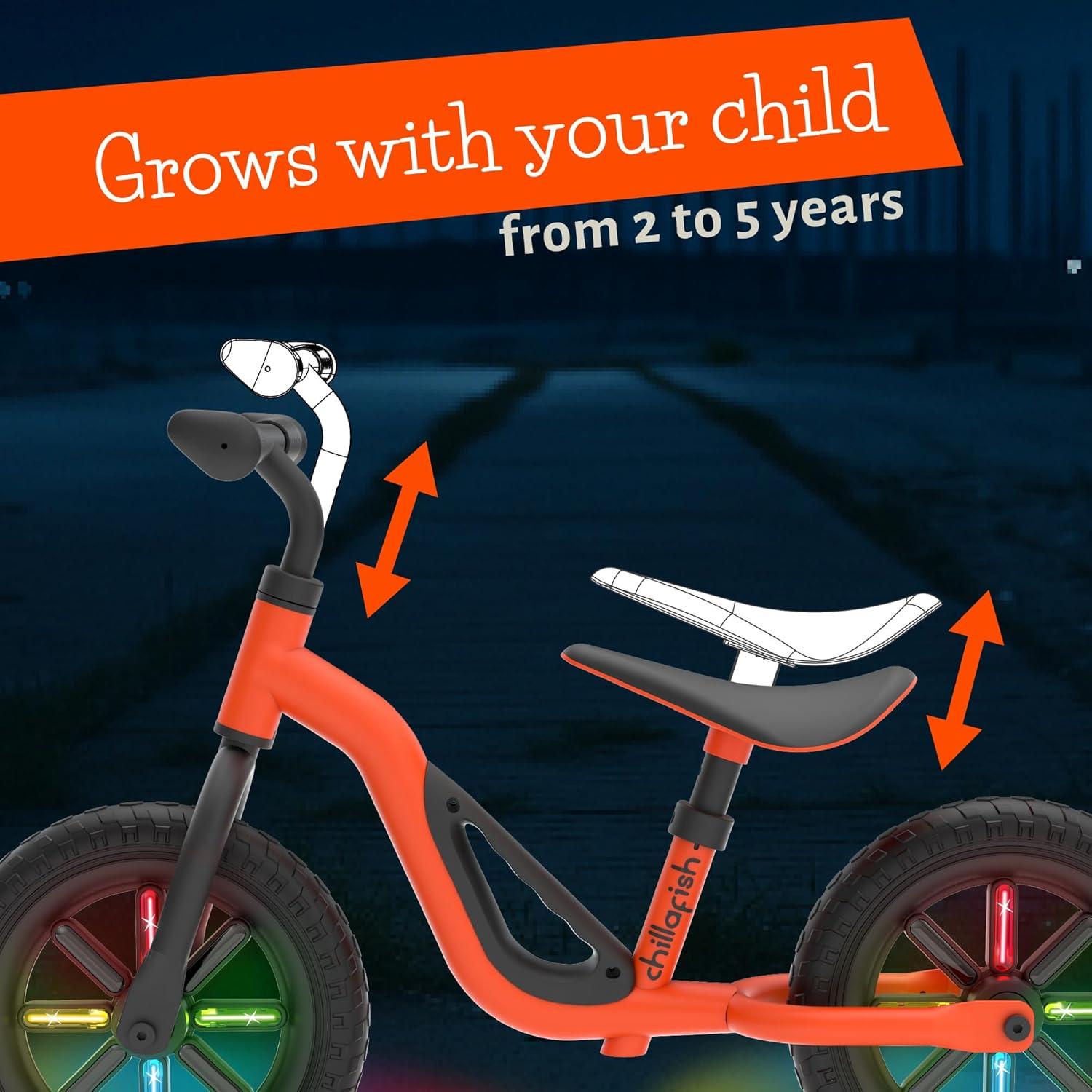 Bicicleta de Equilibrio Chillafish Charlie Naranja 25.4 cm