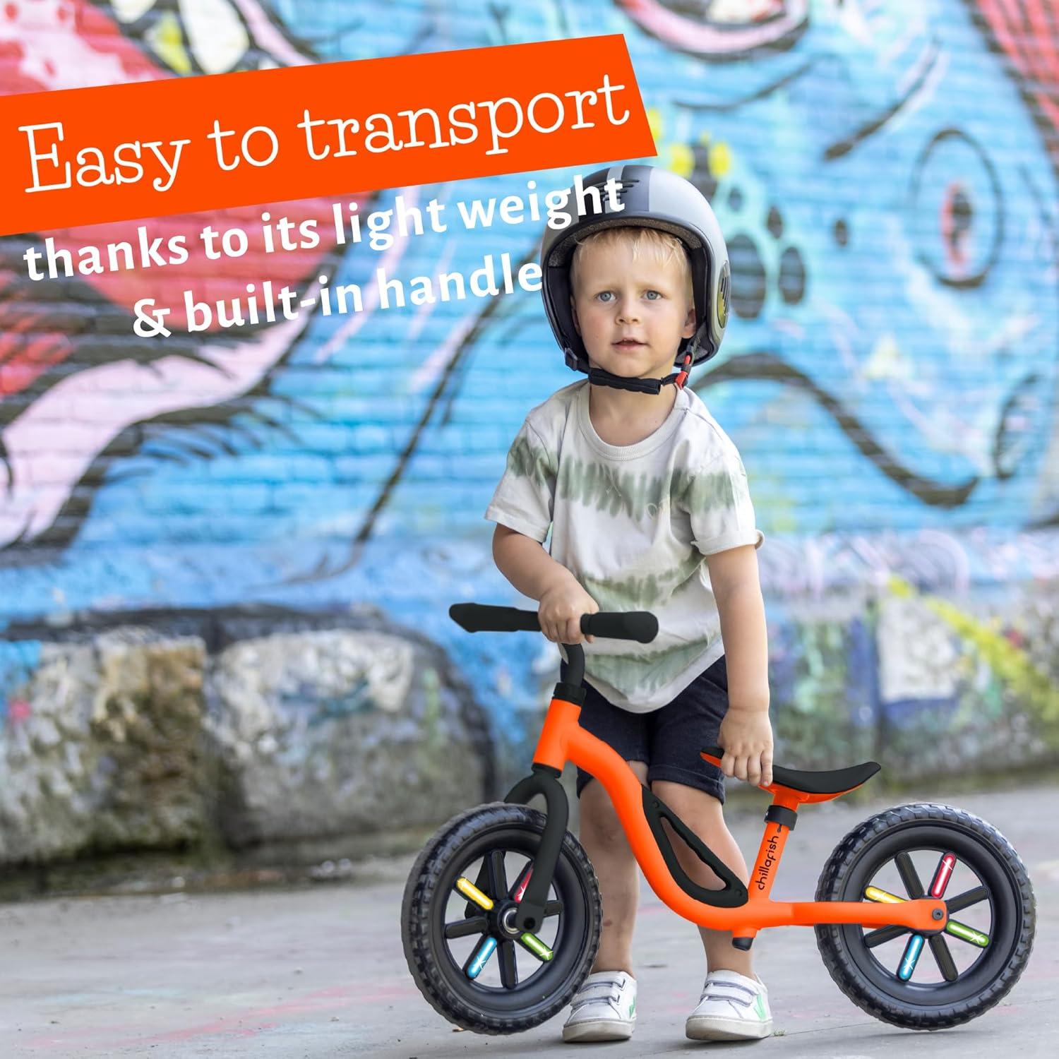 Bicicleta de Equilibrio Chillafish Charlie Naranja 25.4 cm