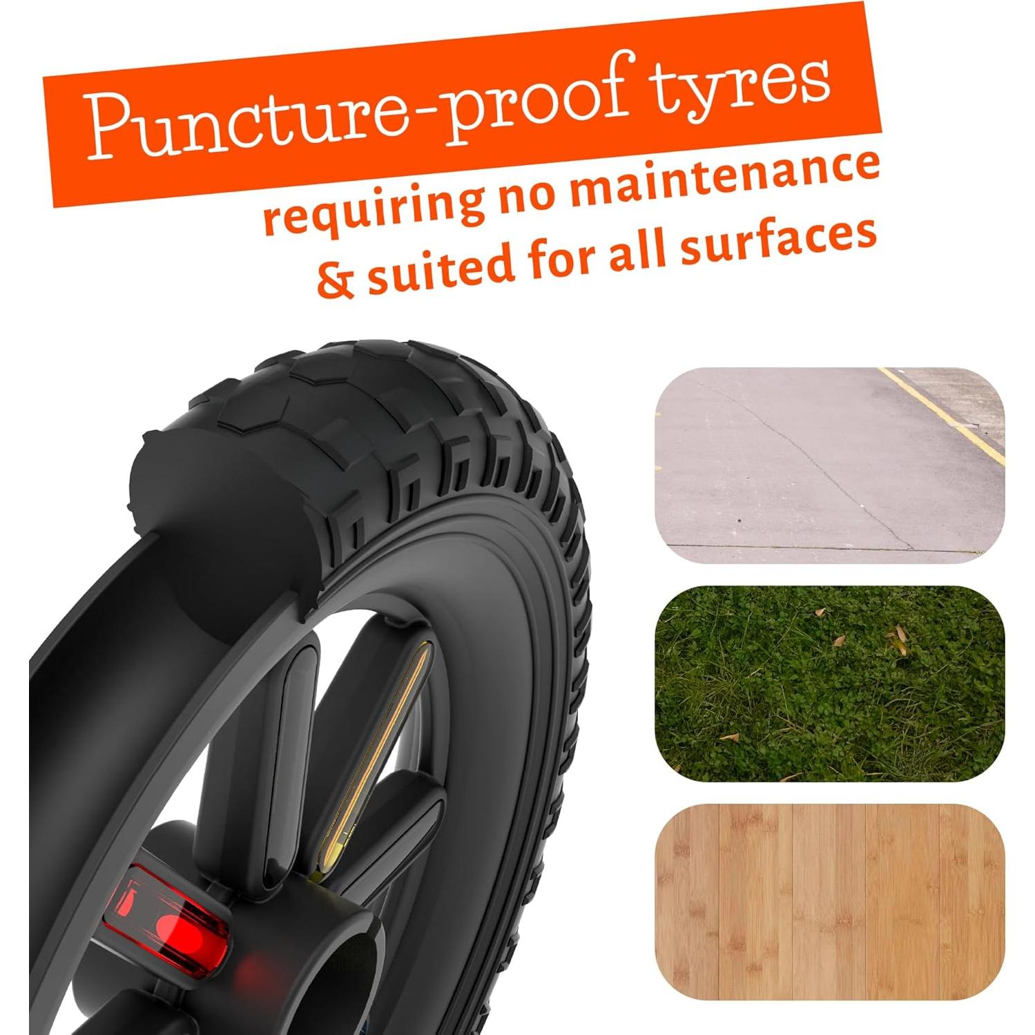 Bicicleta de Equilibrio Chillafish Charlie Naranja 25.4 cm