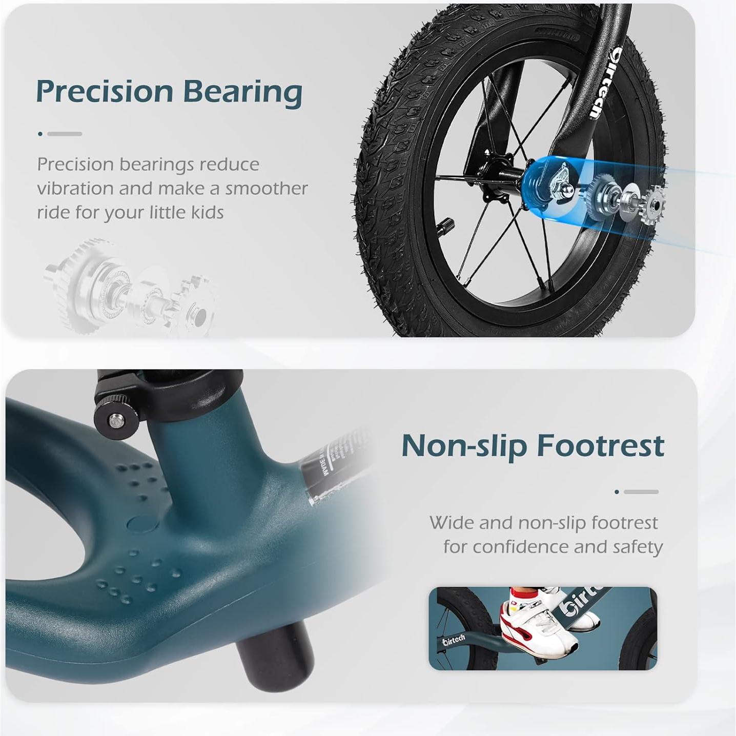 Bicicleta de Equilibrio Birtech KB043 12" Verde para Niños