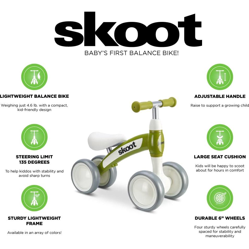 Bicicleta de Equilibrio Joovy Skoot para Niños 10m+ 20.41kg