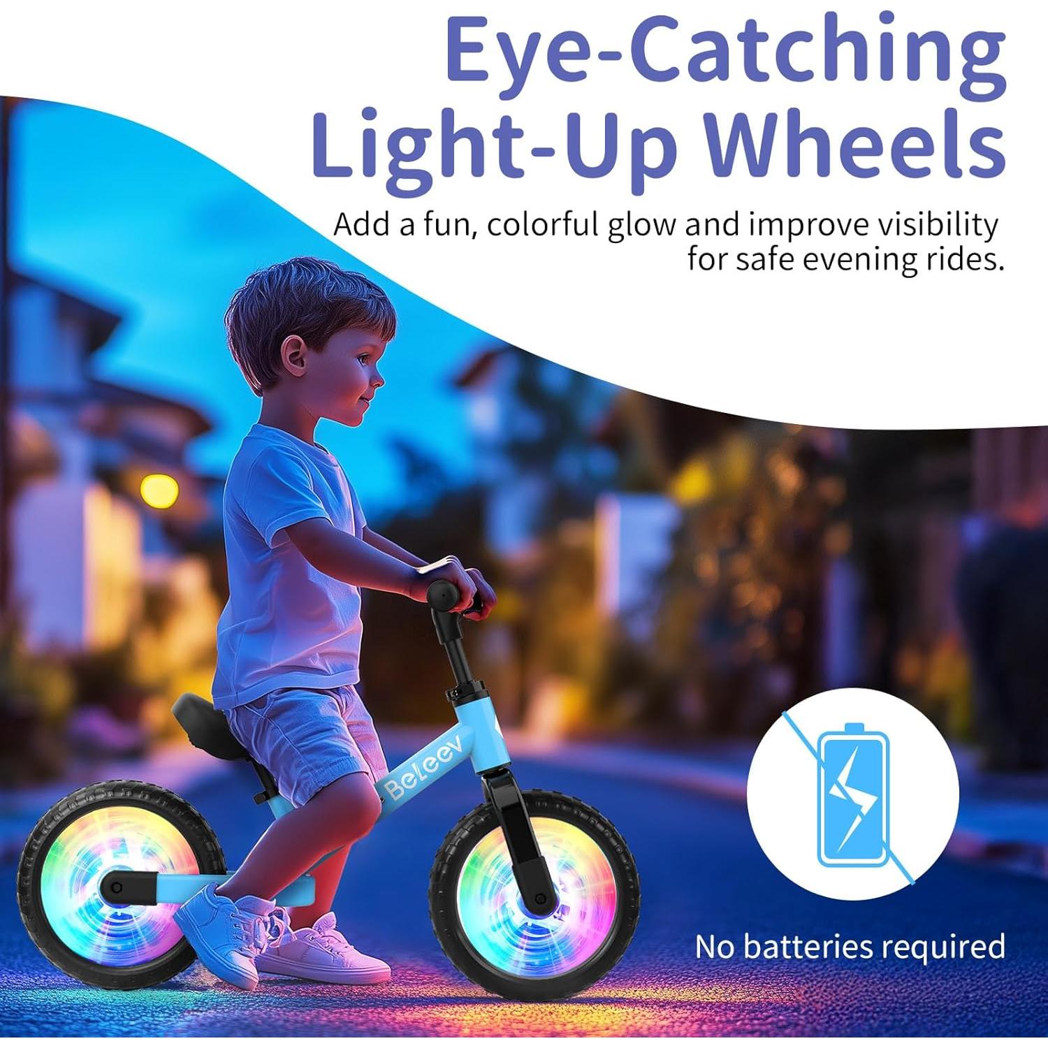 Bicicleta de Equilibrio BELEEV C3 para Niños 2-6 Años 12"