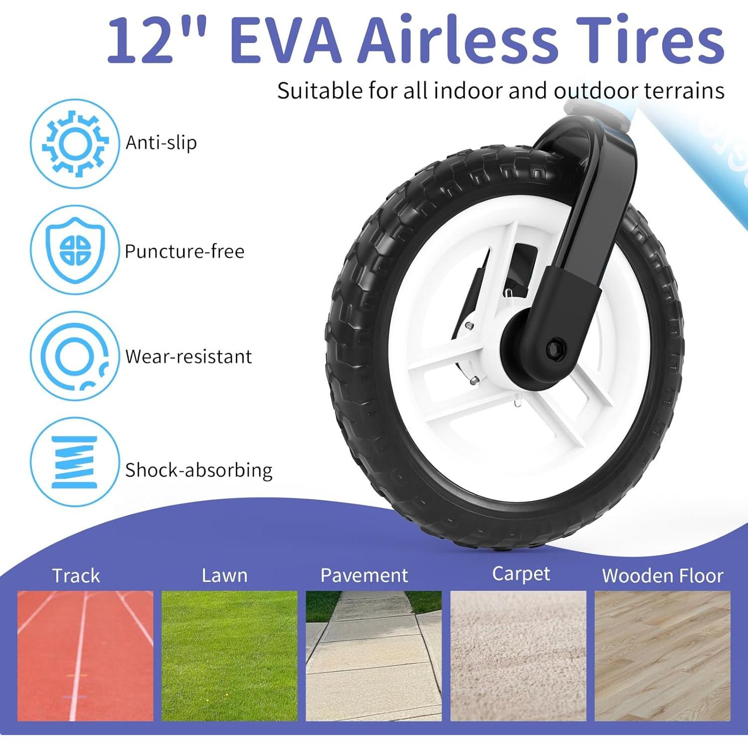 Bicicleta de Equilibrio BELEEV C3 para Niños 2-6 Años 12"