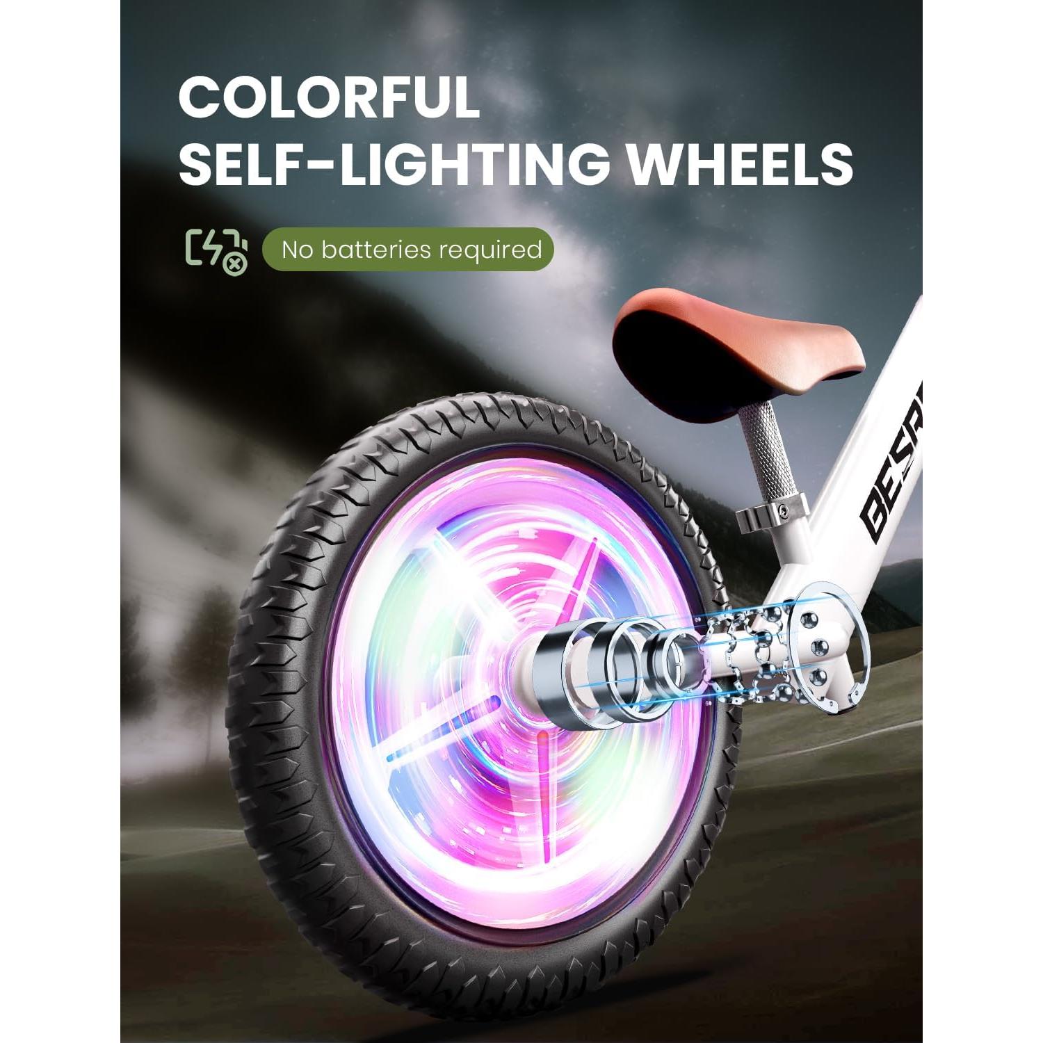 Bicicleta de Equilibrio besrey para Niños 2-5 Años, Ruedas 30 cm