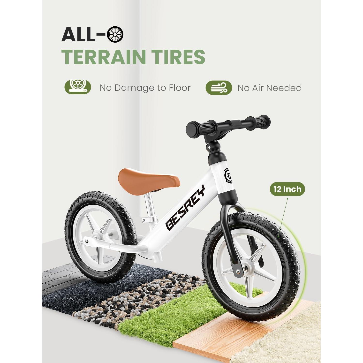 Bicicleta de Equilibrio besrey para Niños 2-5 Años, Ruedas 30 cm