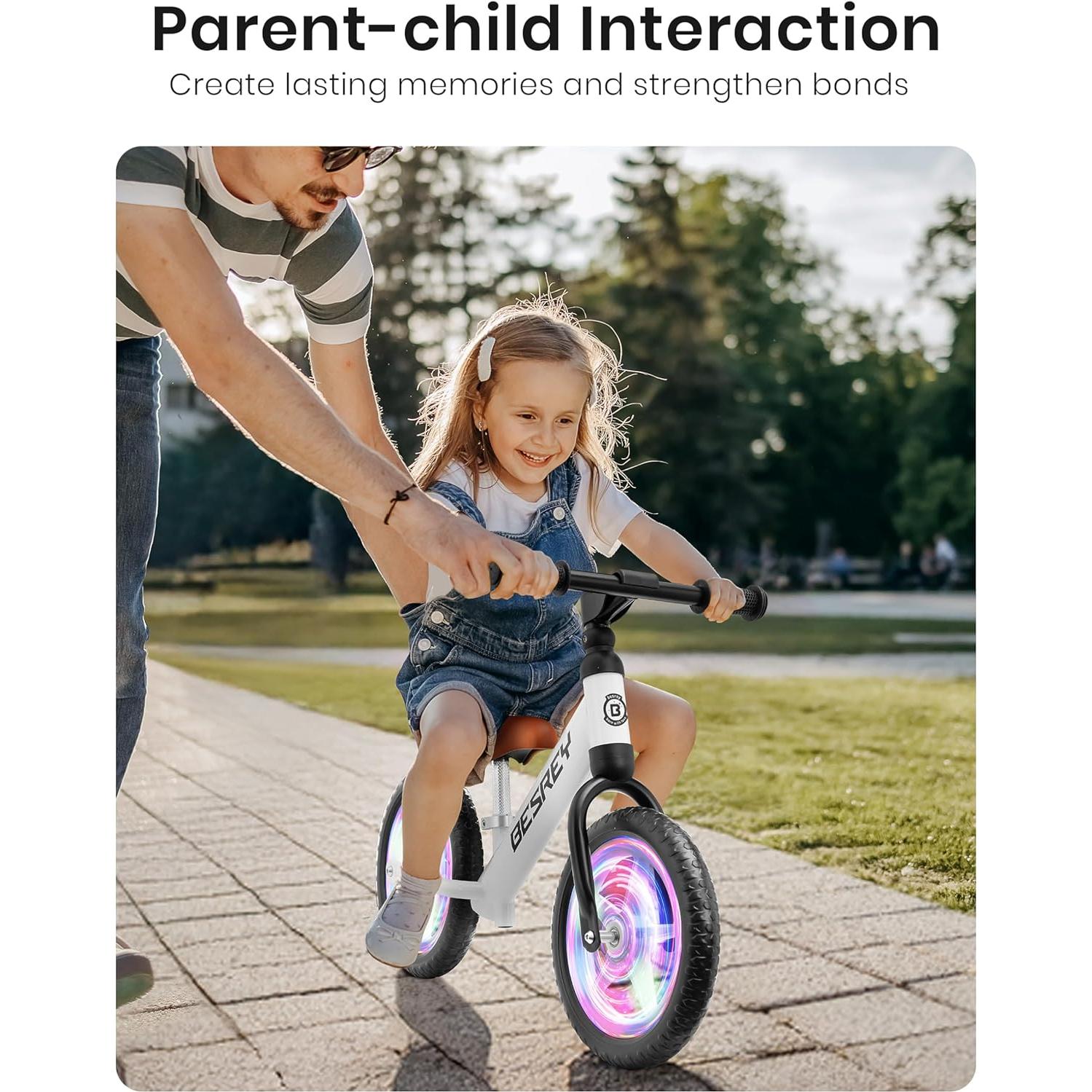 Bicicleta de Equilibrio besrey para Niños 2-5 Años, Ruedas 30 cm