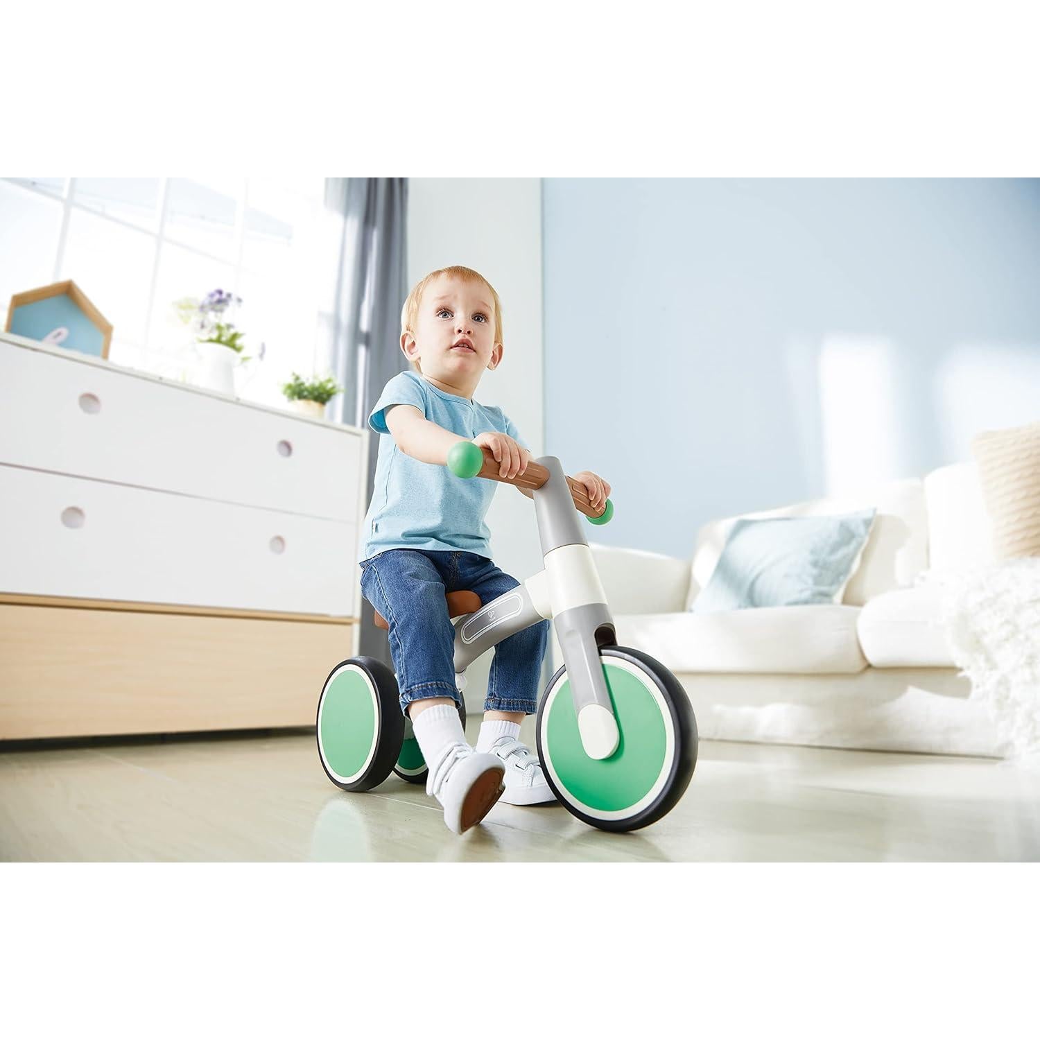 Bicicleta de Equilibrio Hape Verde Ajustable 1-3 Años