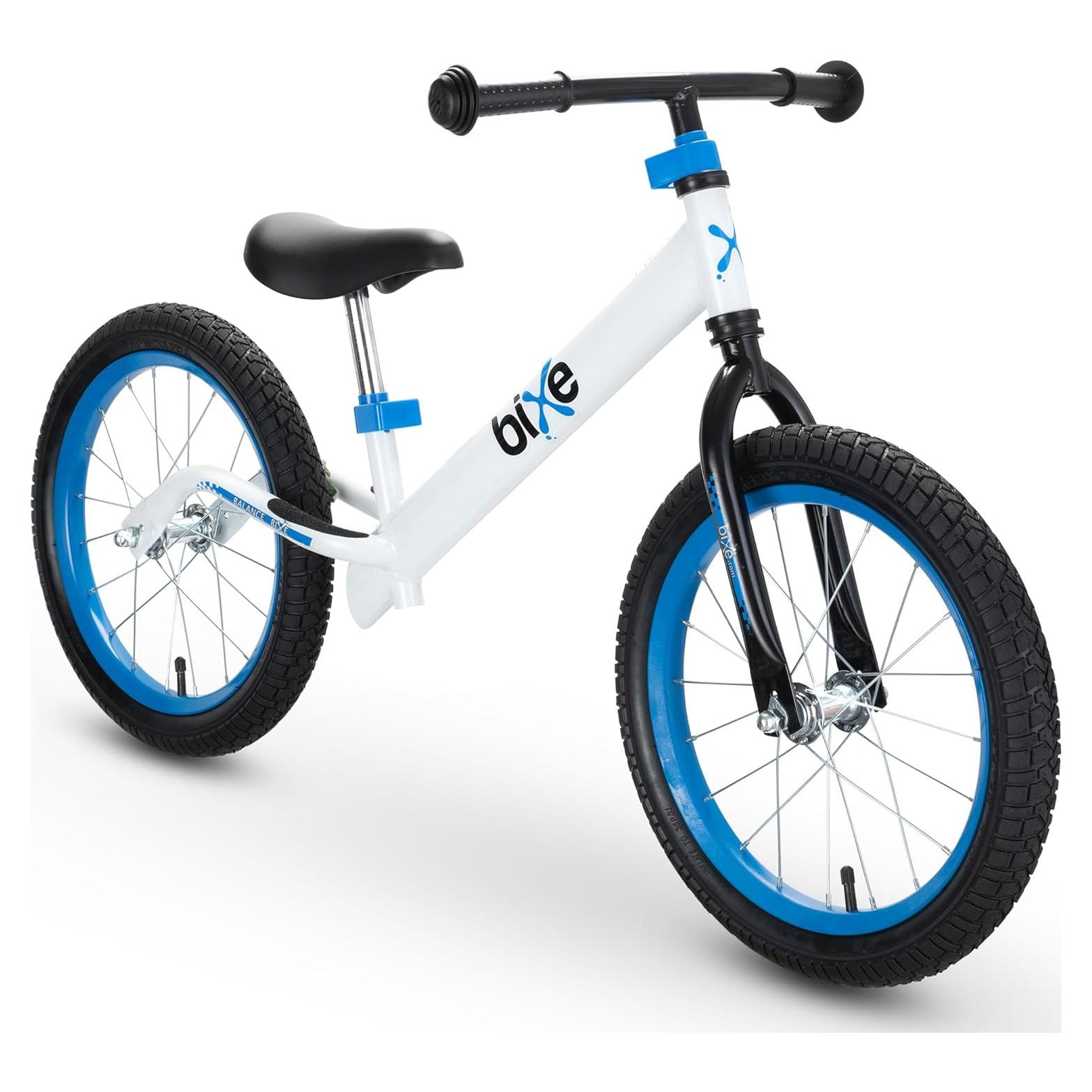 Bicicleta de Equilibrio Bixe 16" para Niños 4-9 Años Azul