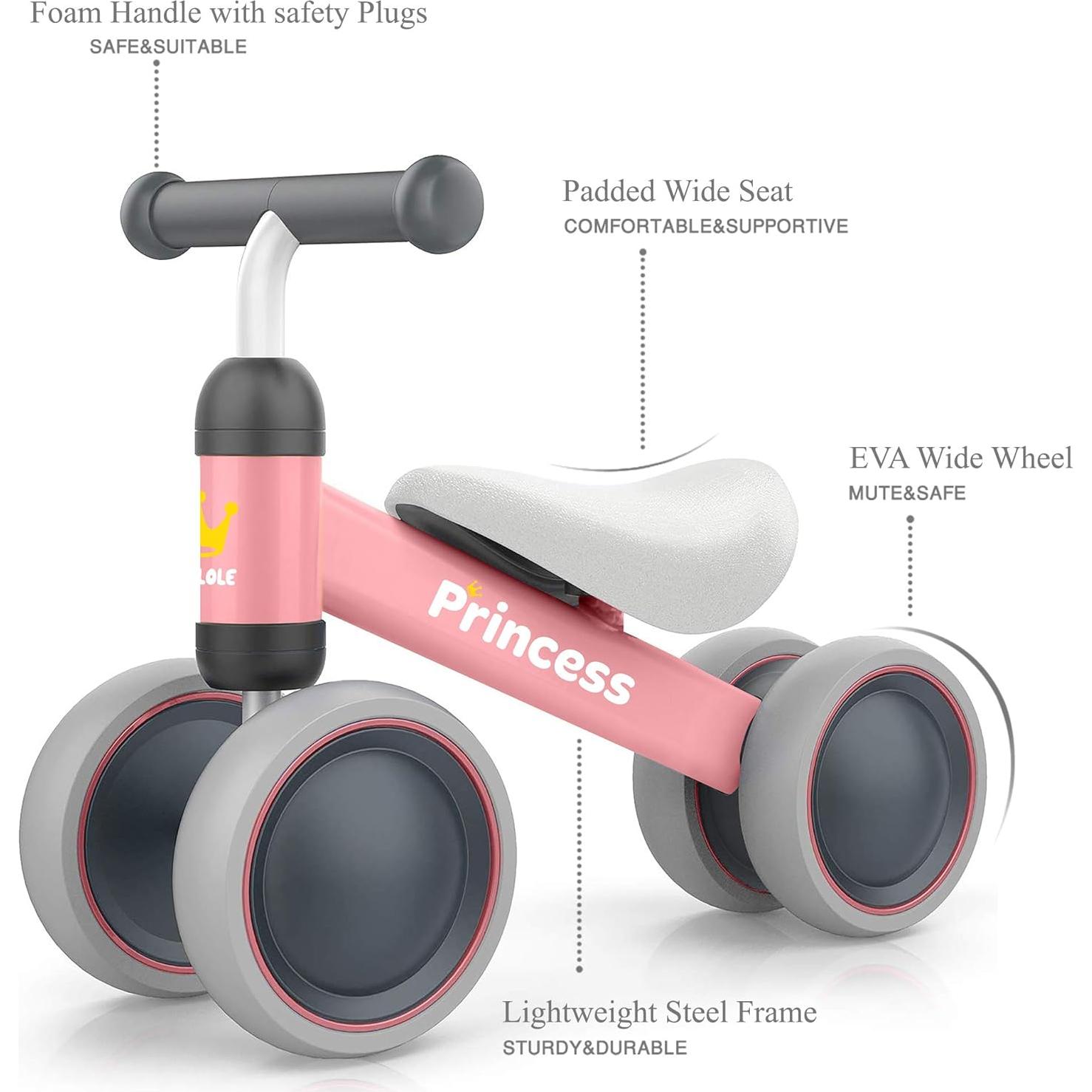 Bicicleta de Equilibrio BEKILOLE Azul para Niños 1-3 Años