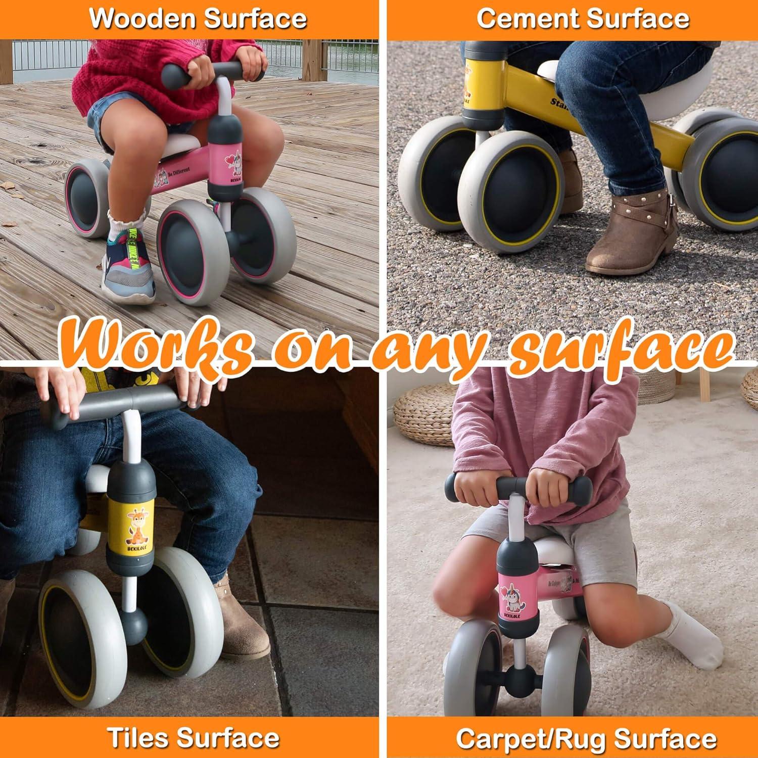 Bicicleta de Equilibrio BEKILOLE Azul para Niños 1-3 Años