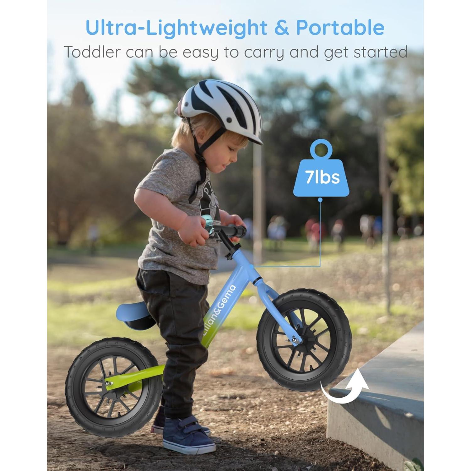 Bicicleta de Equilibrio Lilian&Gema Azul 30.48 cm Ajustable