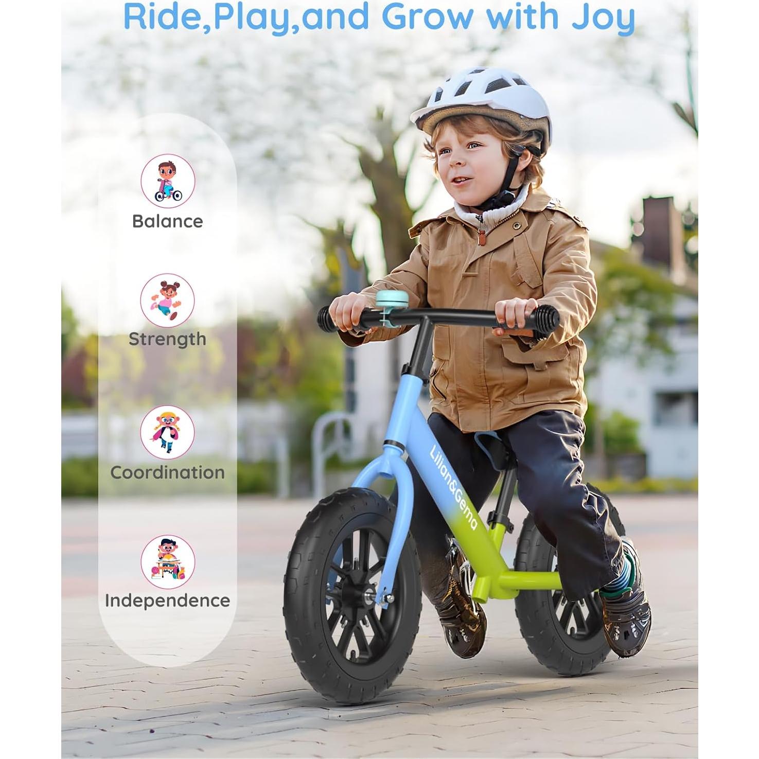 Bicicleta de Equilibrio Lilian&Gema Azul 30.48 cm Ajustable