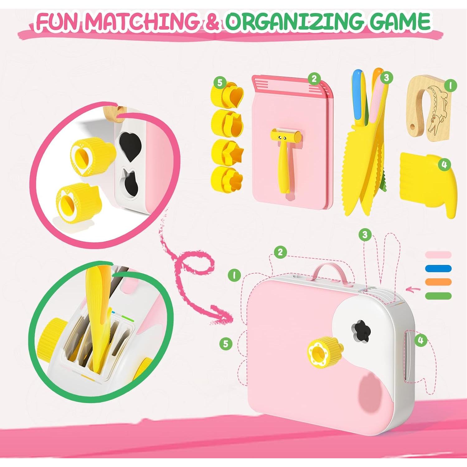 Juego de cuchillos de cocina Montessori Hilsoeet para niños