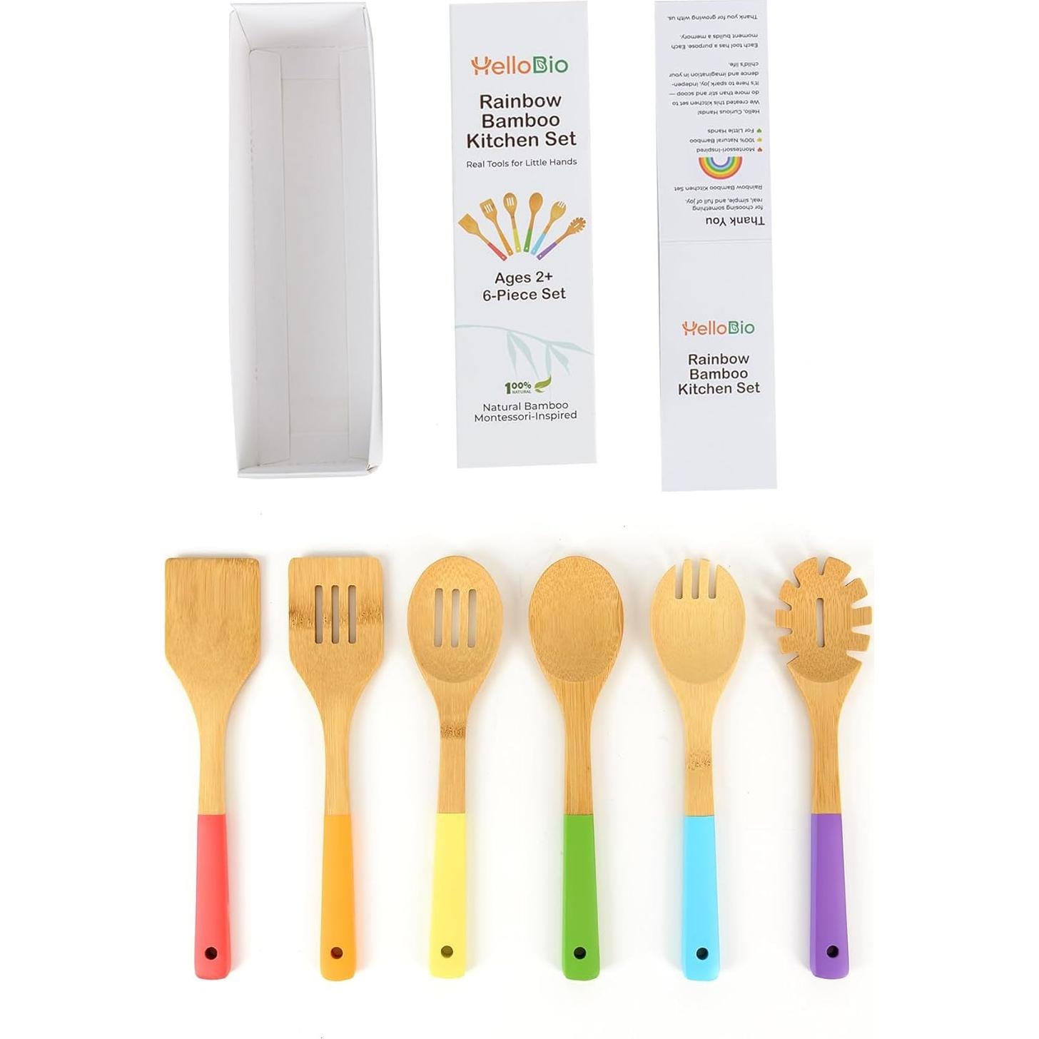 Juego de Utensilios de Cocina de Bambú Lotus World 6 Piezas