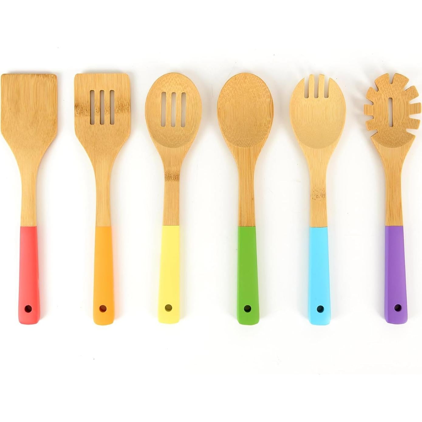 Juego de Utensilios de Cocina de Bambú Lotus World 6 Piezas