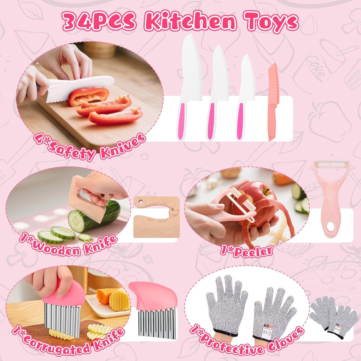 Juego de cuchillos Montessori para niños 27 piezas MPQMPQ