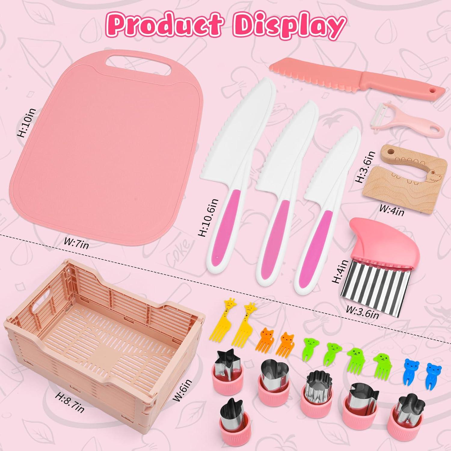 Juego de cuchillos Montessori para niños 27 piezas MPQMPQ