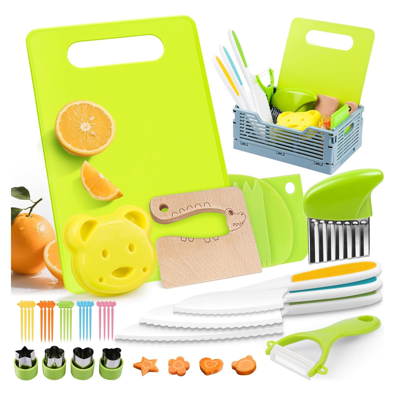 Juego de cuchillos Montessori para niños VVSBPL 36 piezas