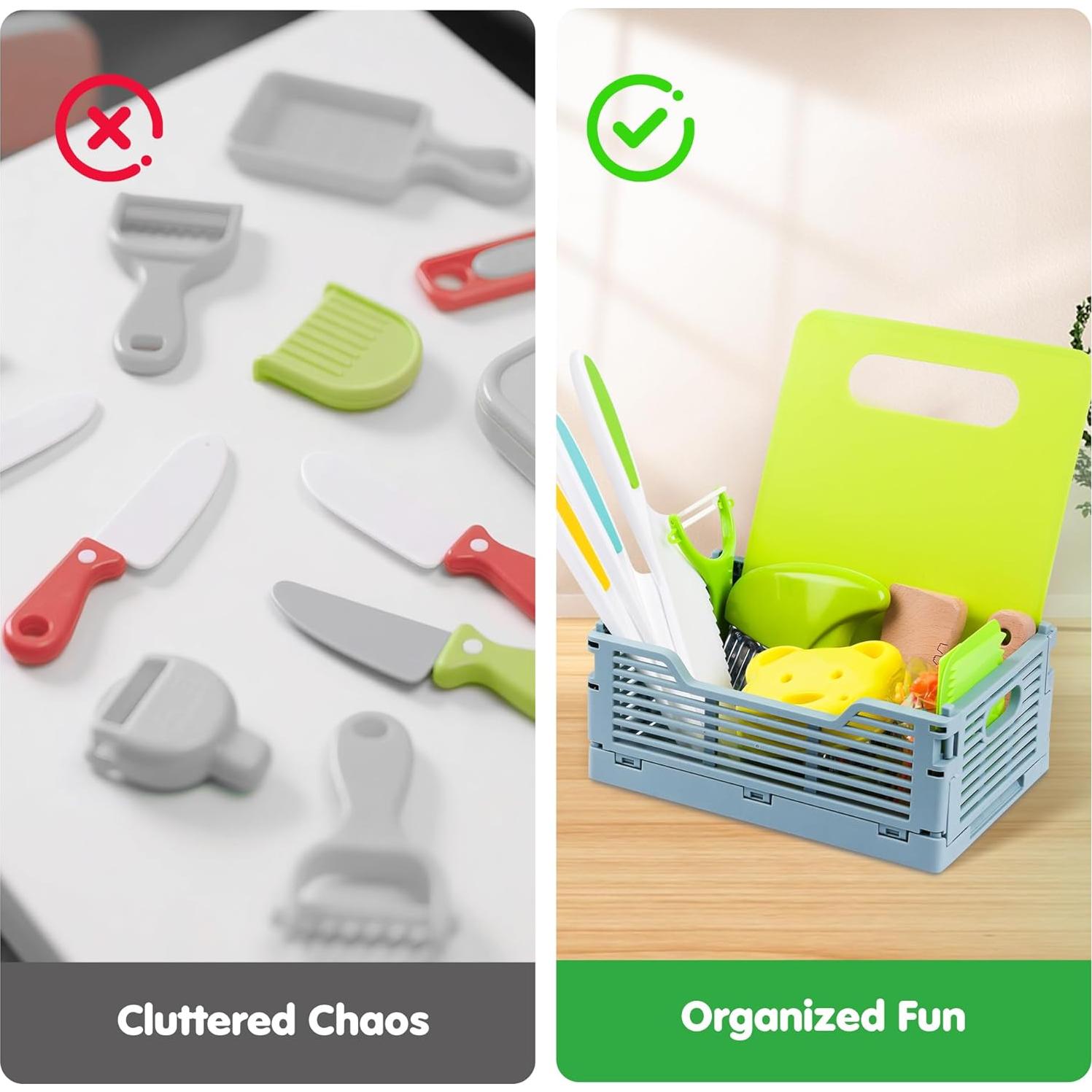 Juego de cuchillos Montessori para niños VVSBPL 36 piezas