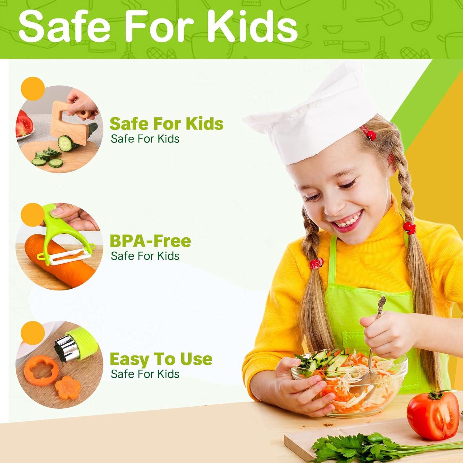 Juego de cuchillos Montessori para niños - 13 piezas YONSEN