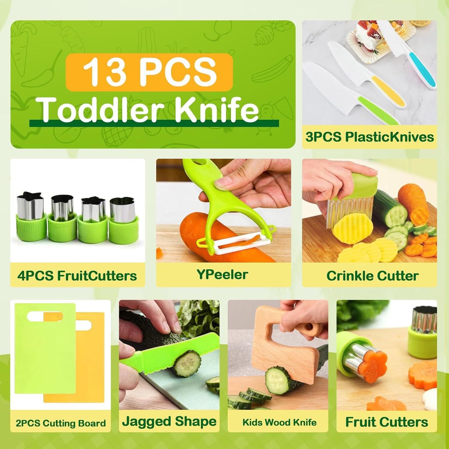 Juego de cuchillos Montessori para niños - 13 piezas YONSEN