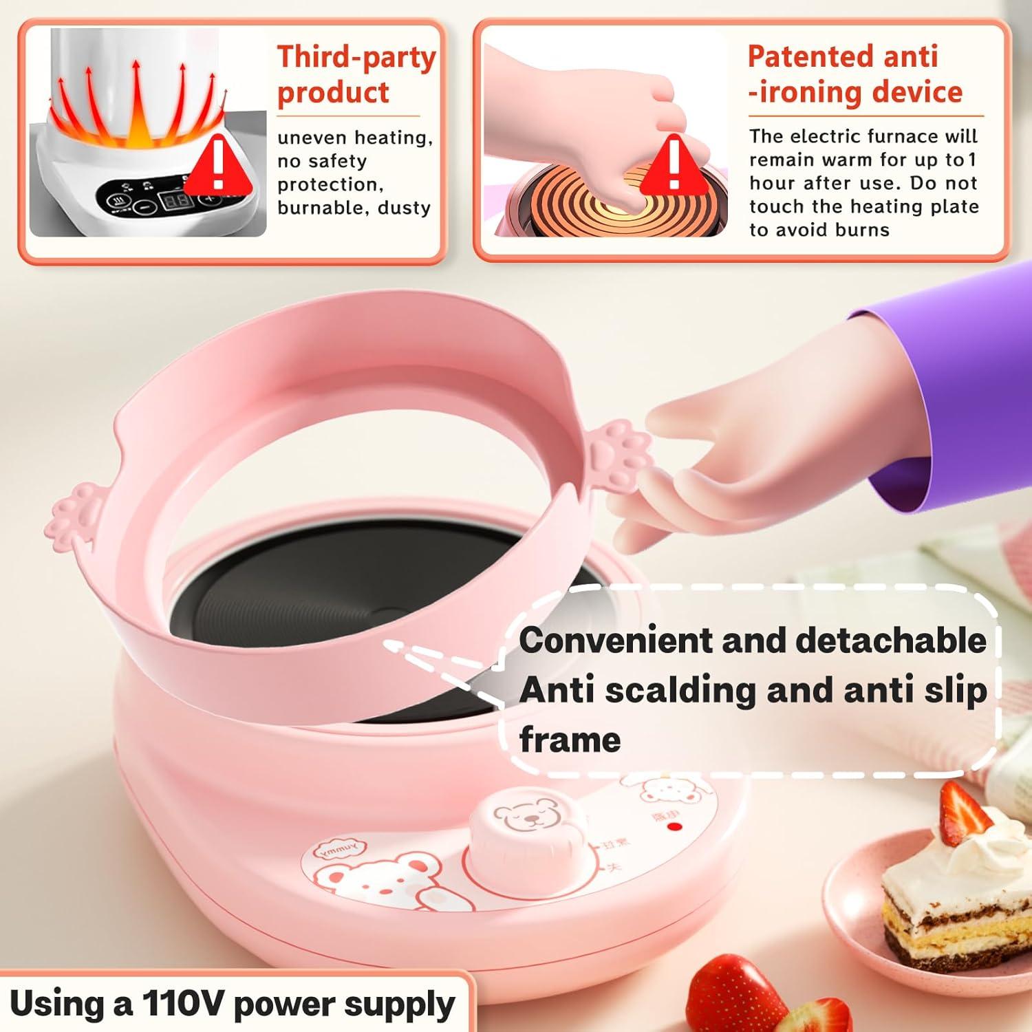 Conjunto de Cocina Montessori Cicicooie Rosa 14 Piezas para Niños