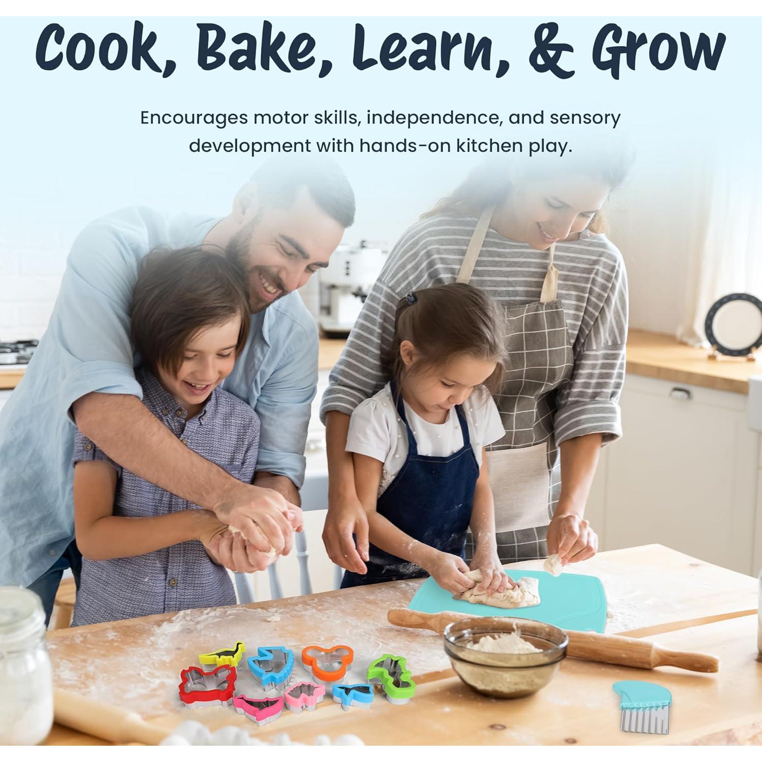 Set de Cocina para Niños Perlli 44 Piezas Azul