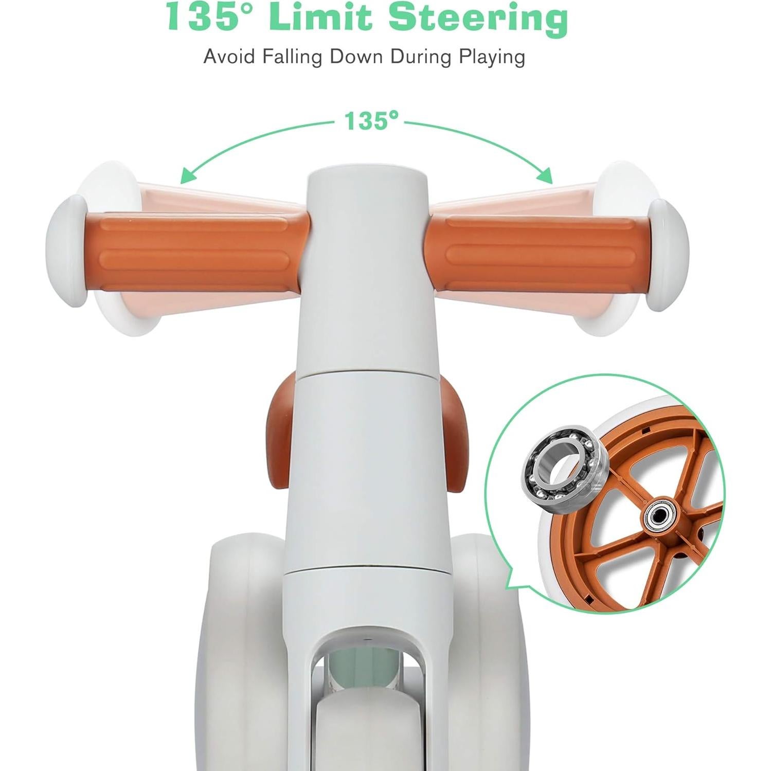 Bicicleta de Equilibrio Welspo para Bebés 12-24 Meses Naranja