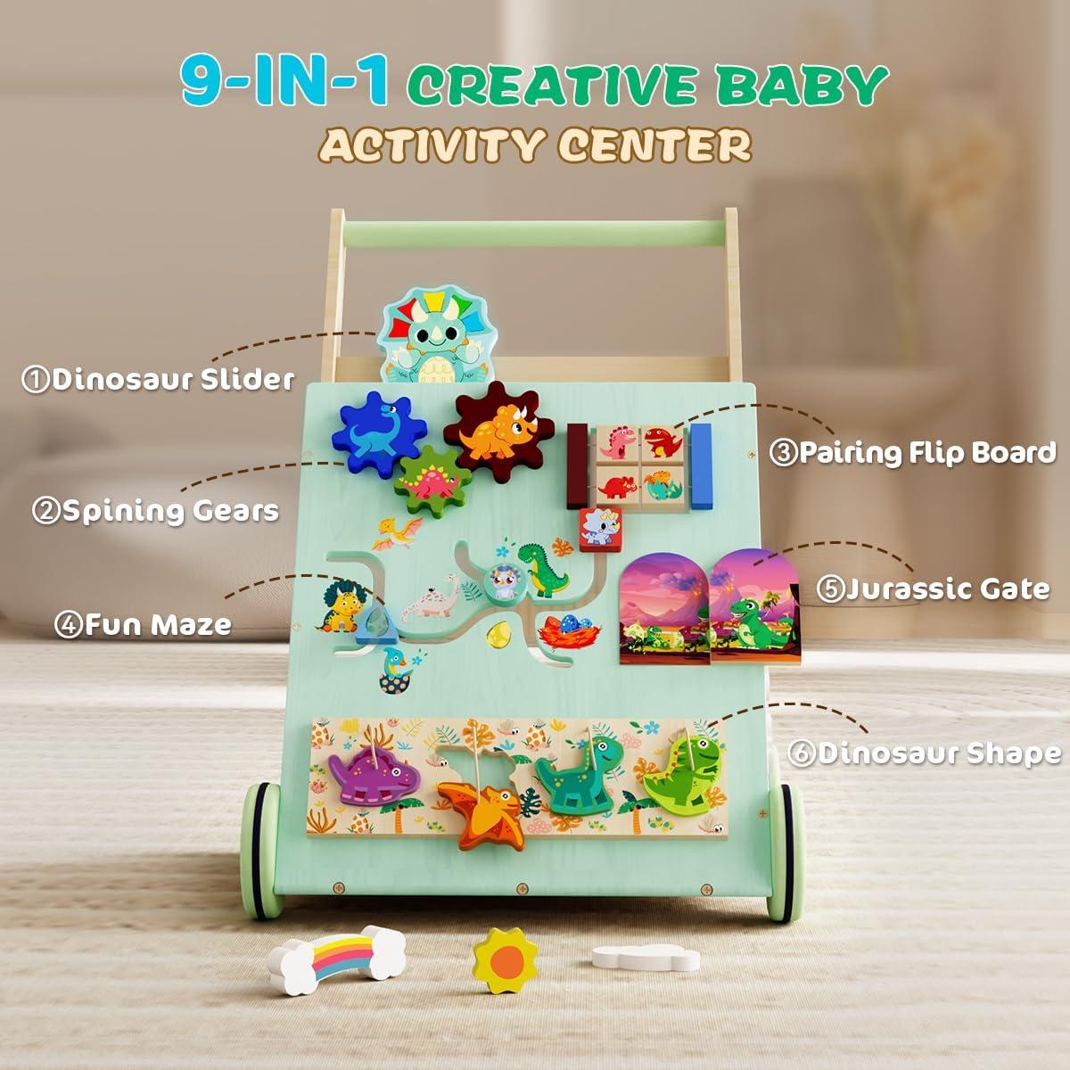 Andador de Madera TERRAMUS Dinosaurio para Bebés 2.54 kg