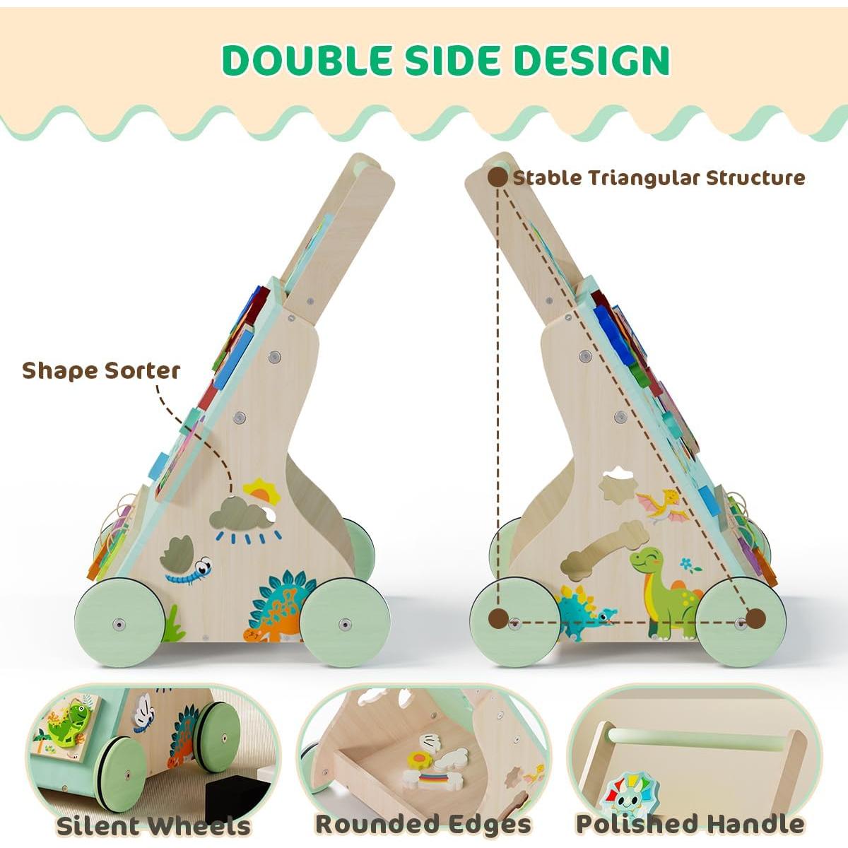 Andador de Madera TERRAMUS Dinosaurio para Bebés 2.54 kg