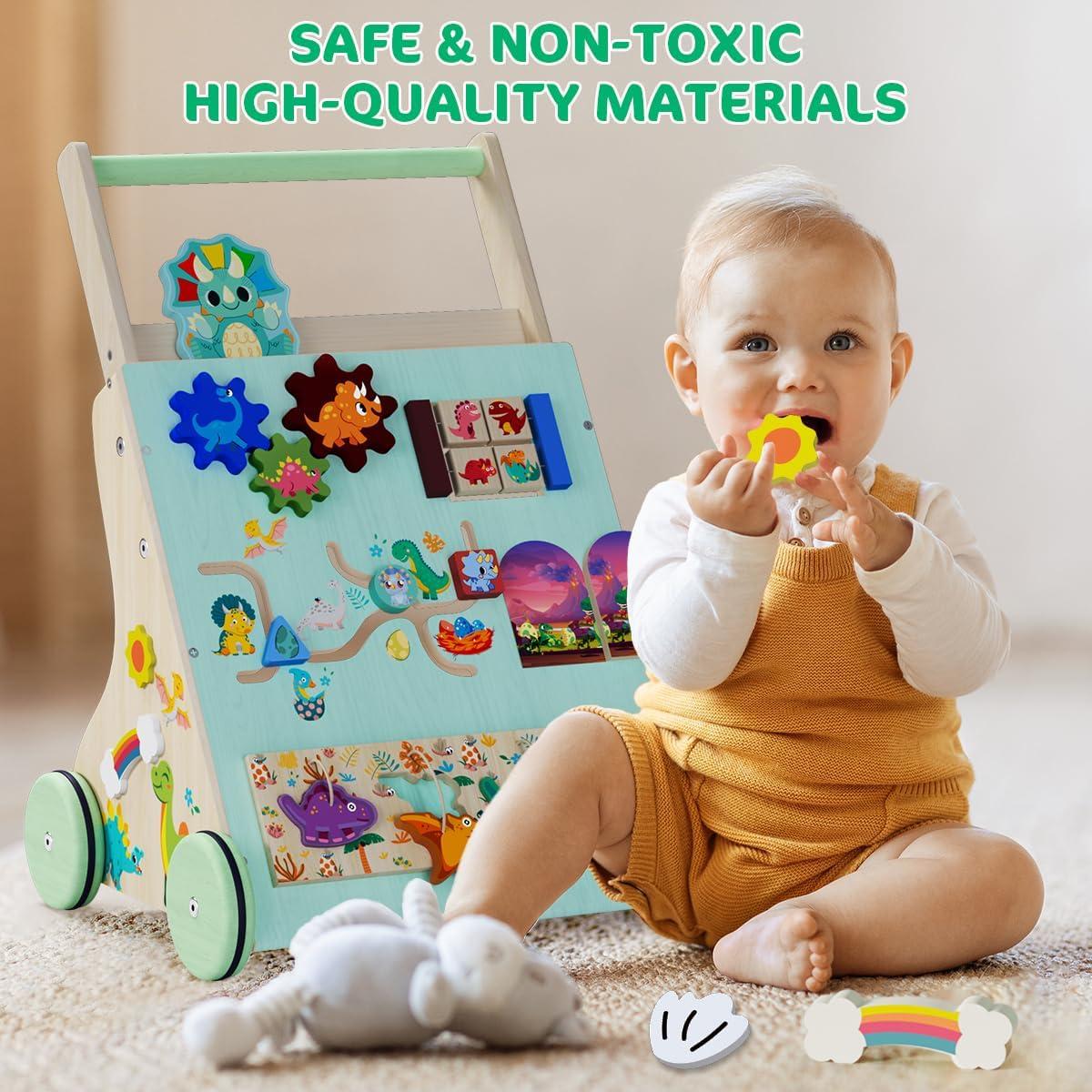 Andador de Madera TERRAMUS Dinosaurio para Bebés 2.54 kg