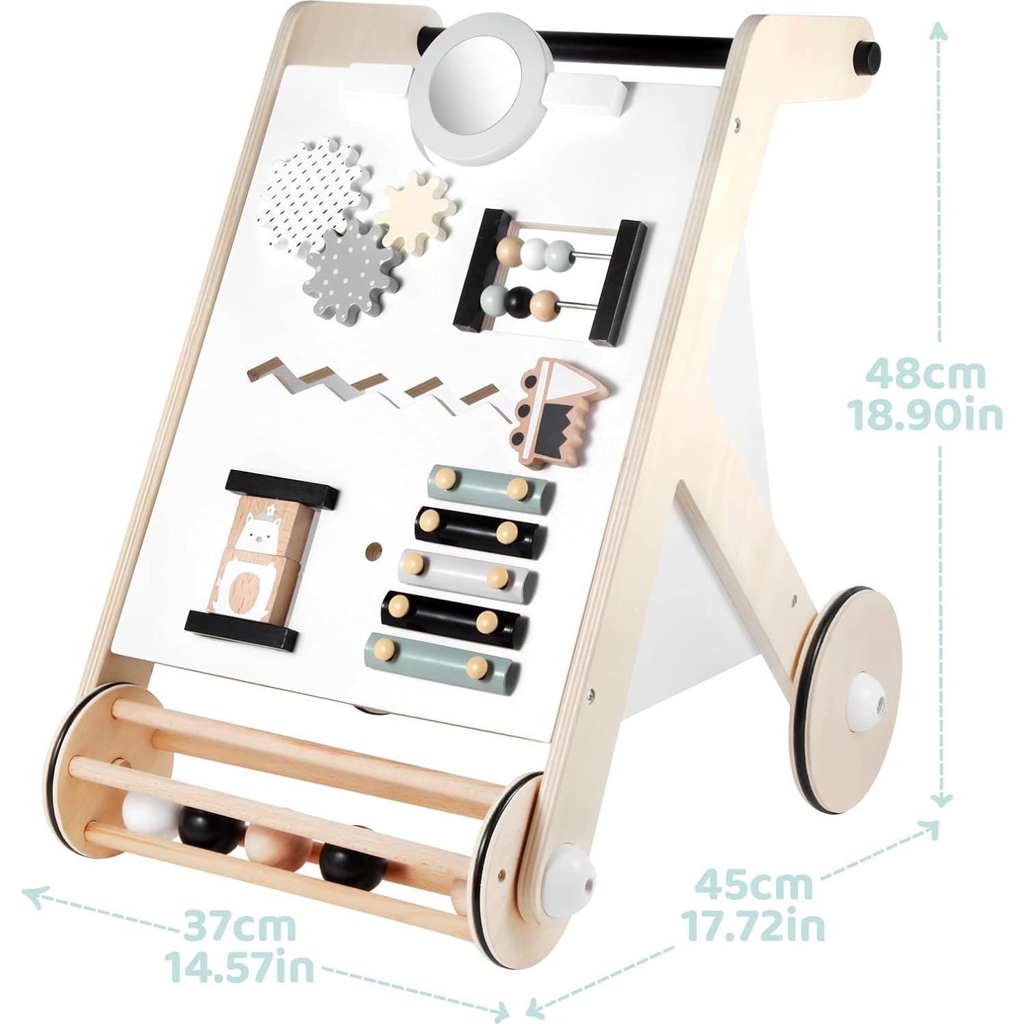 Andador de Madera Beright V5PRO Natural para Bebés 12-36 meses