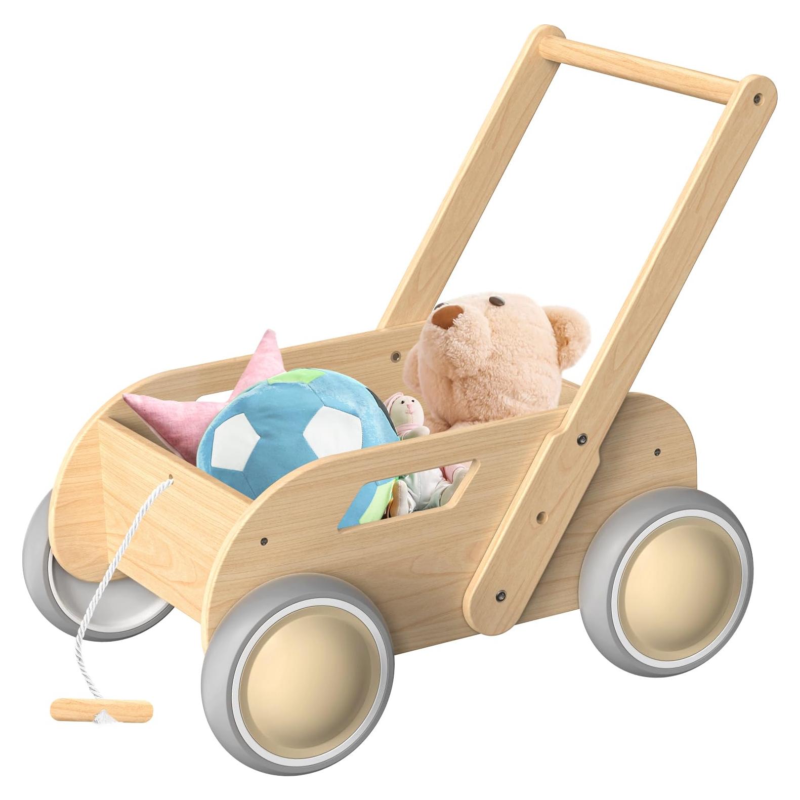 Andador de Madera HOMEKOL para Bebés - Multifuncional y Seguro