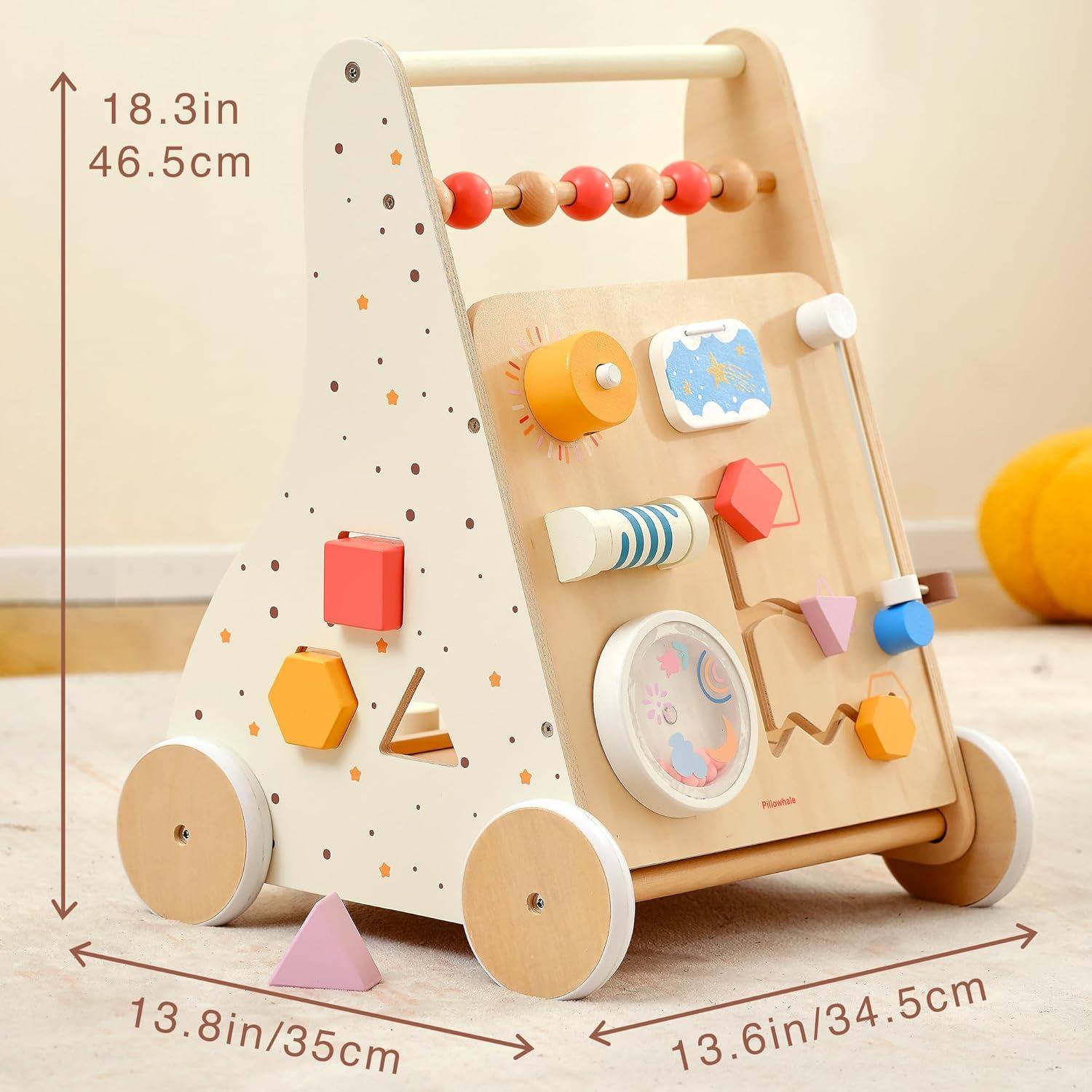 Andador de Madera Montessori Pillowhale para Bebés 12-36M