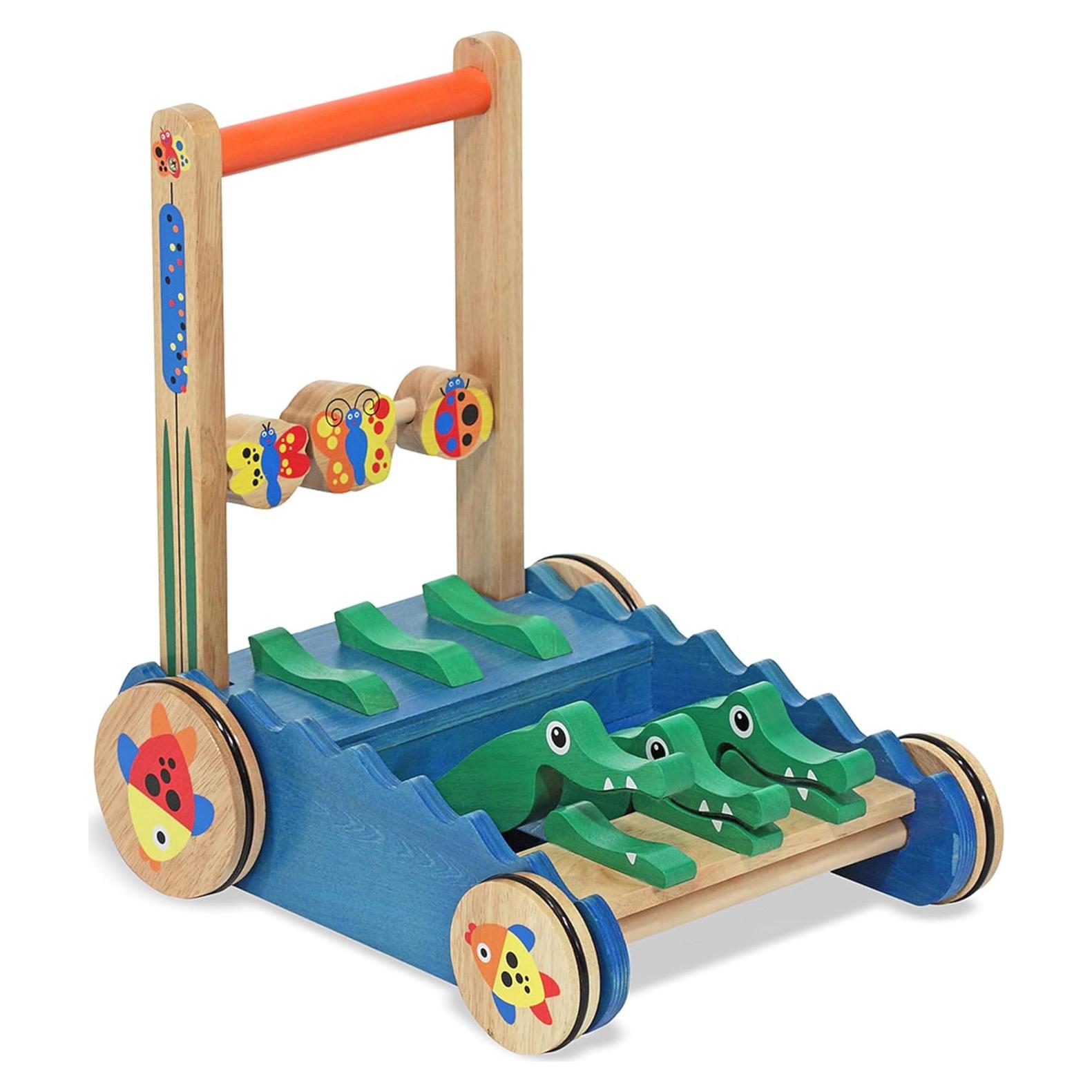 Caminador de madera Melissa & Doug con caimanes y actividades