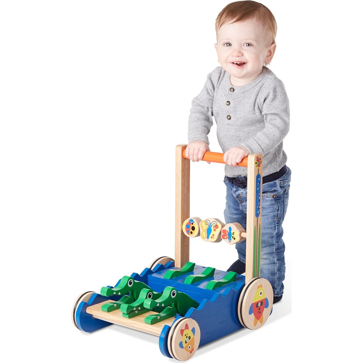 Caminador de madera Melissa & Doug con caimanes y actividades