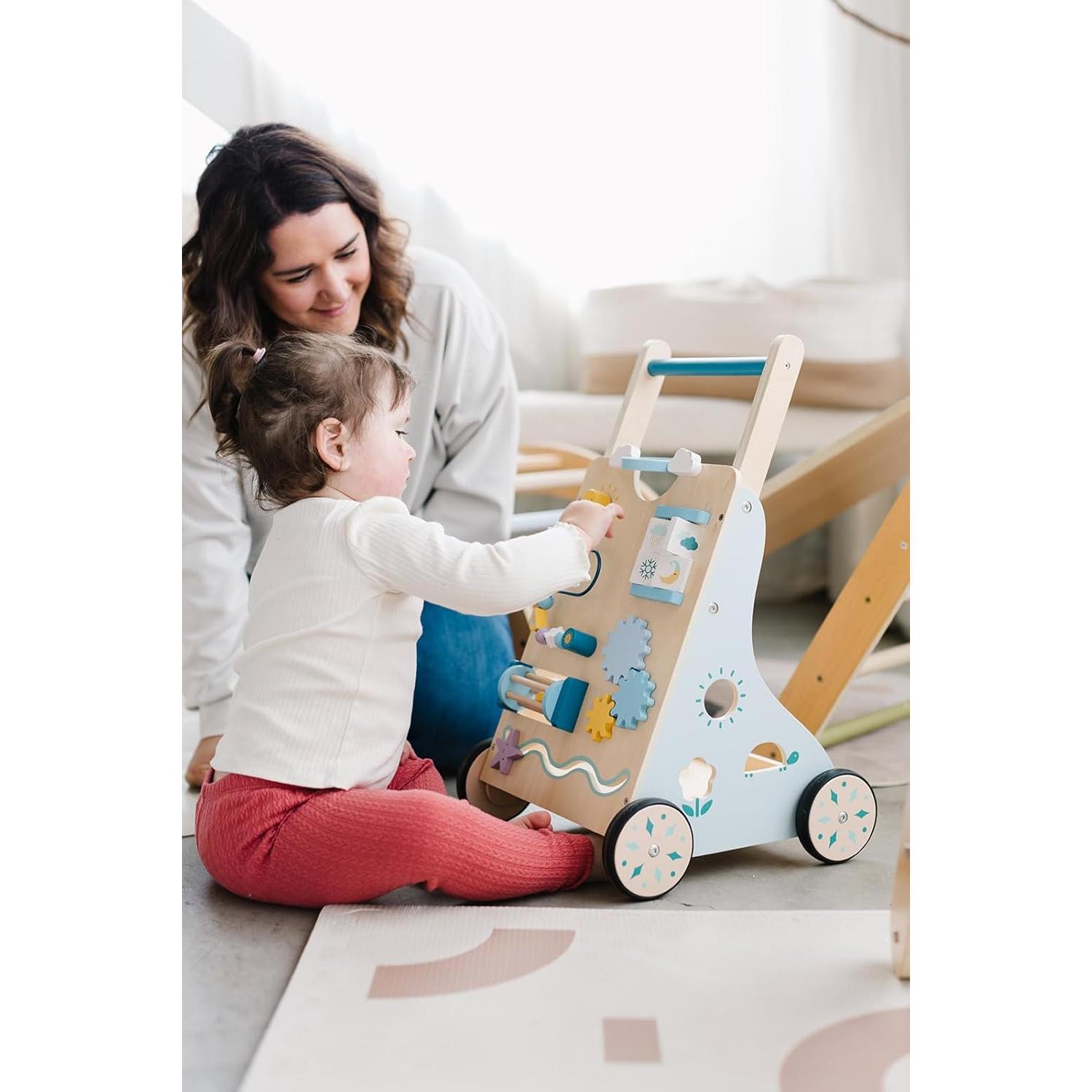 Andador de Madera Beright Multifuncional para Bebés 33x30x56cm