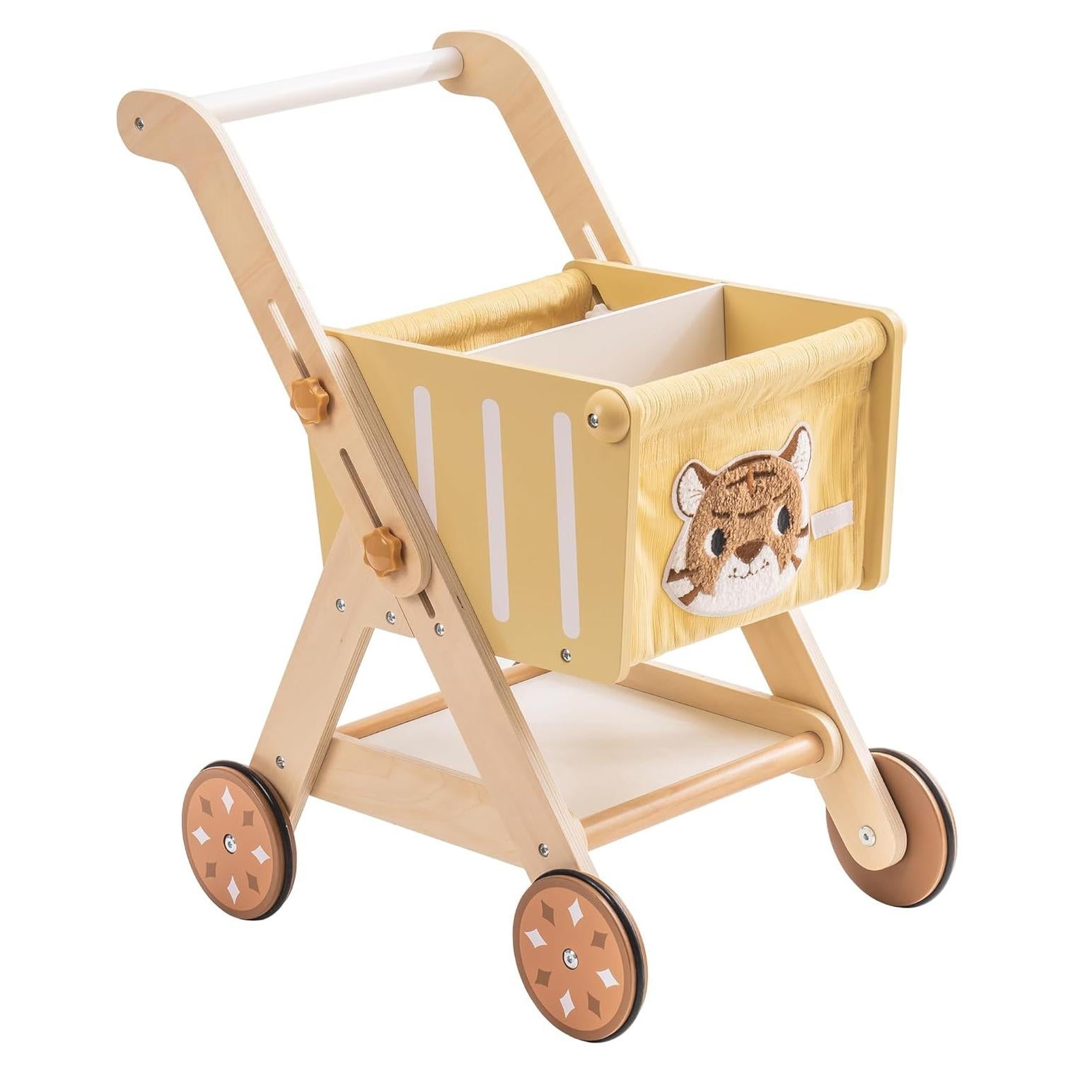 Andador de Madera Robotime para Bebés con Carro de Compras