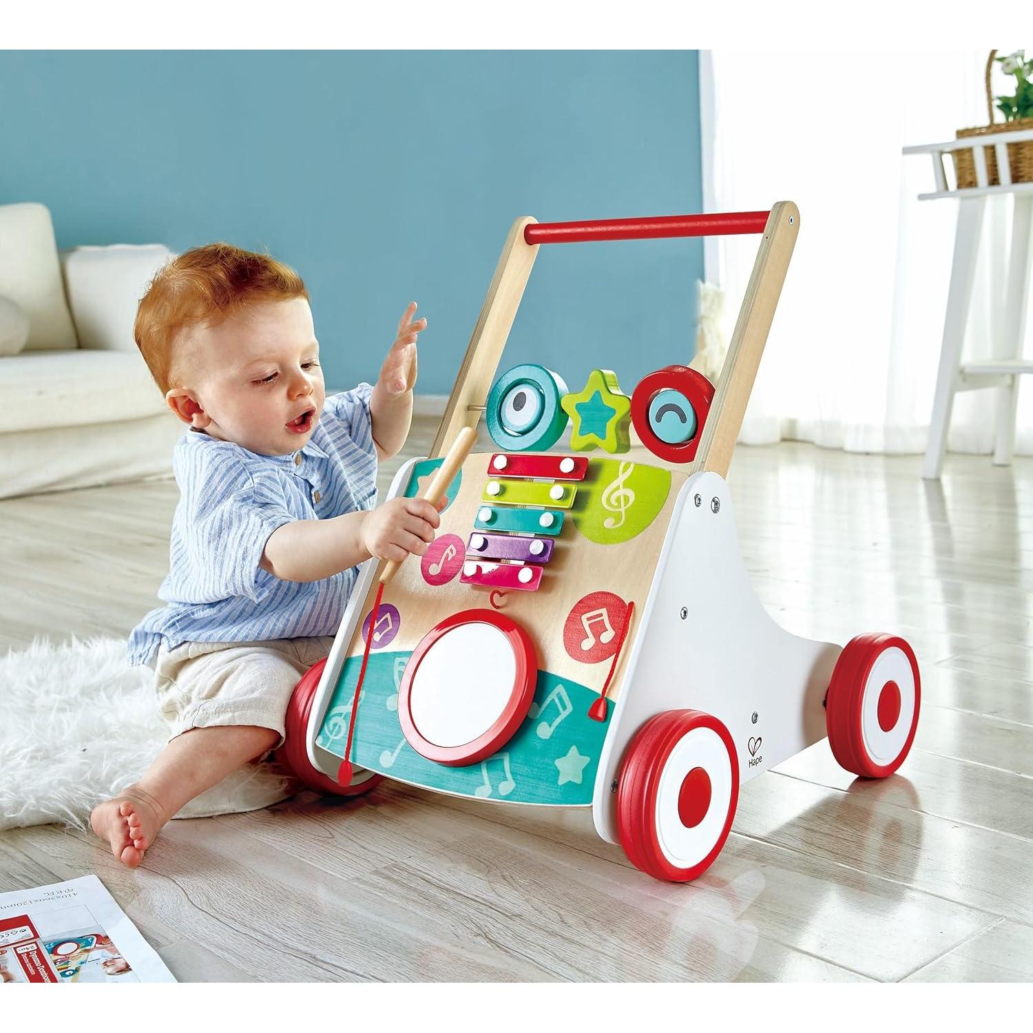 Andador Musical de Madera Hape E0383 para Niños 10 Meses+