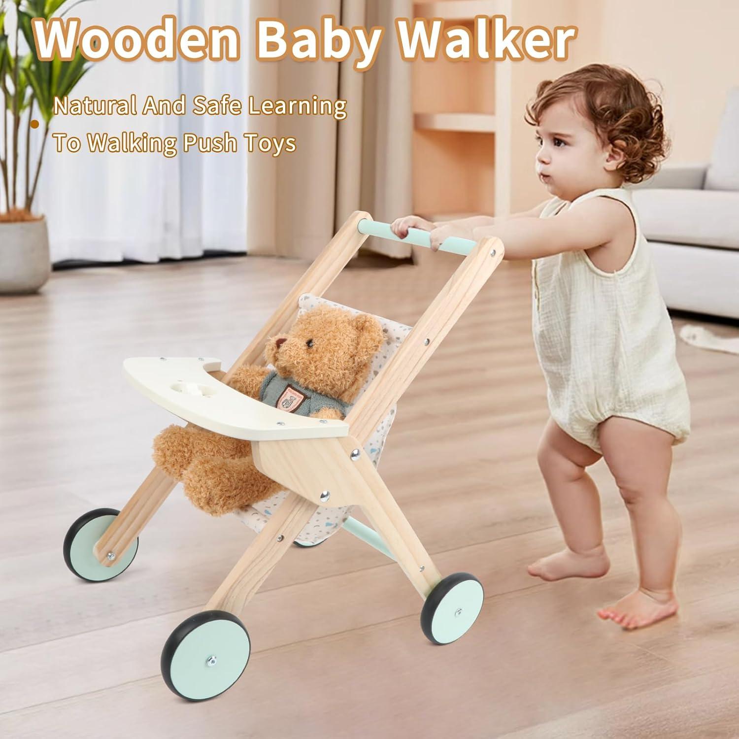 Andador de Madera Canuan para Bebés 50 cm con Ajuste de Velocidad