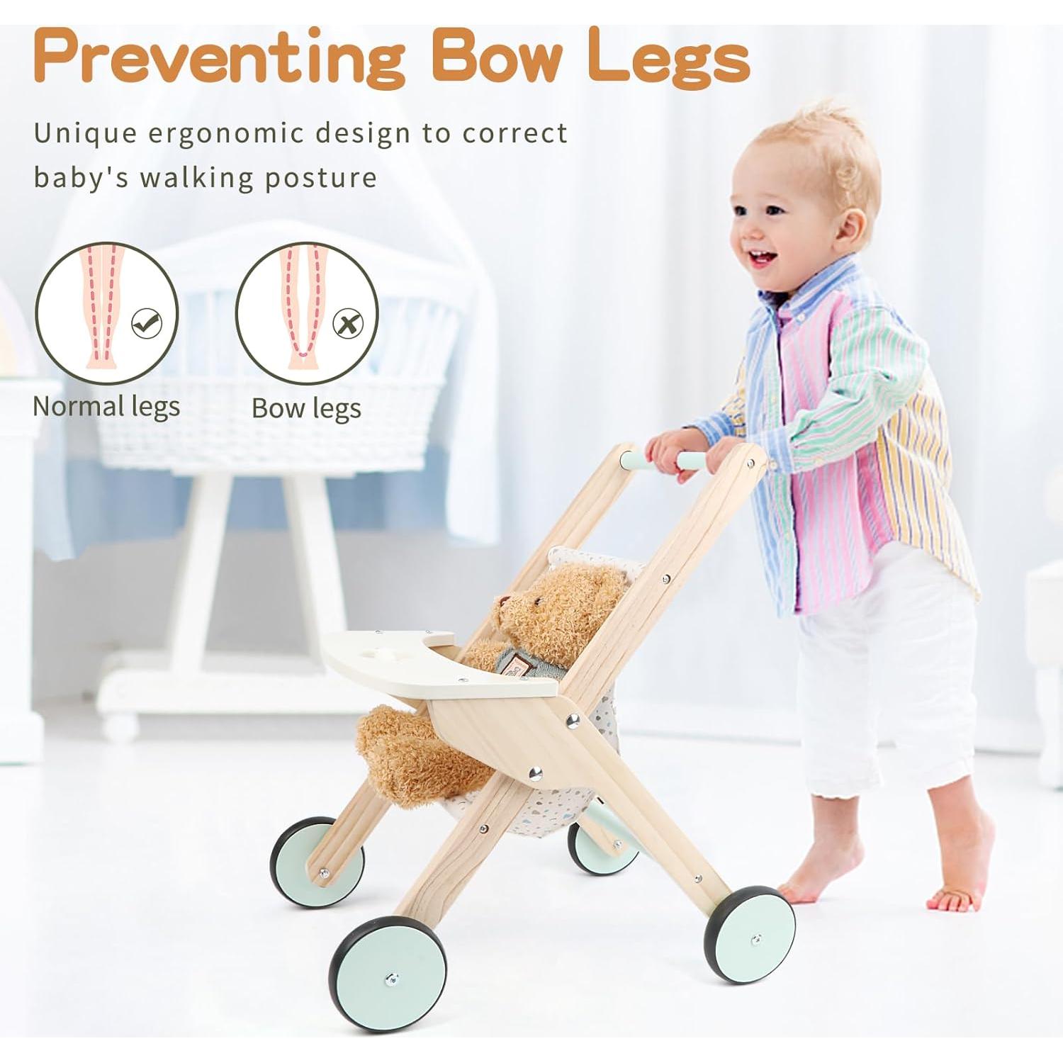 Andador de Madera Canuan para Bebés 50 cm con Ajuste de Velocidad