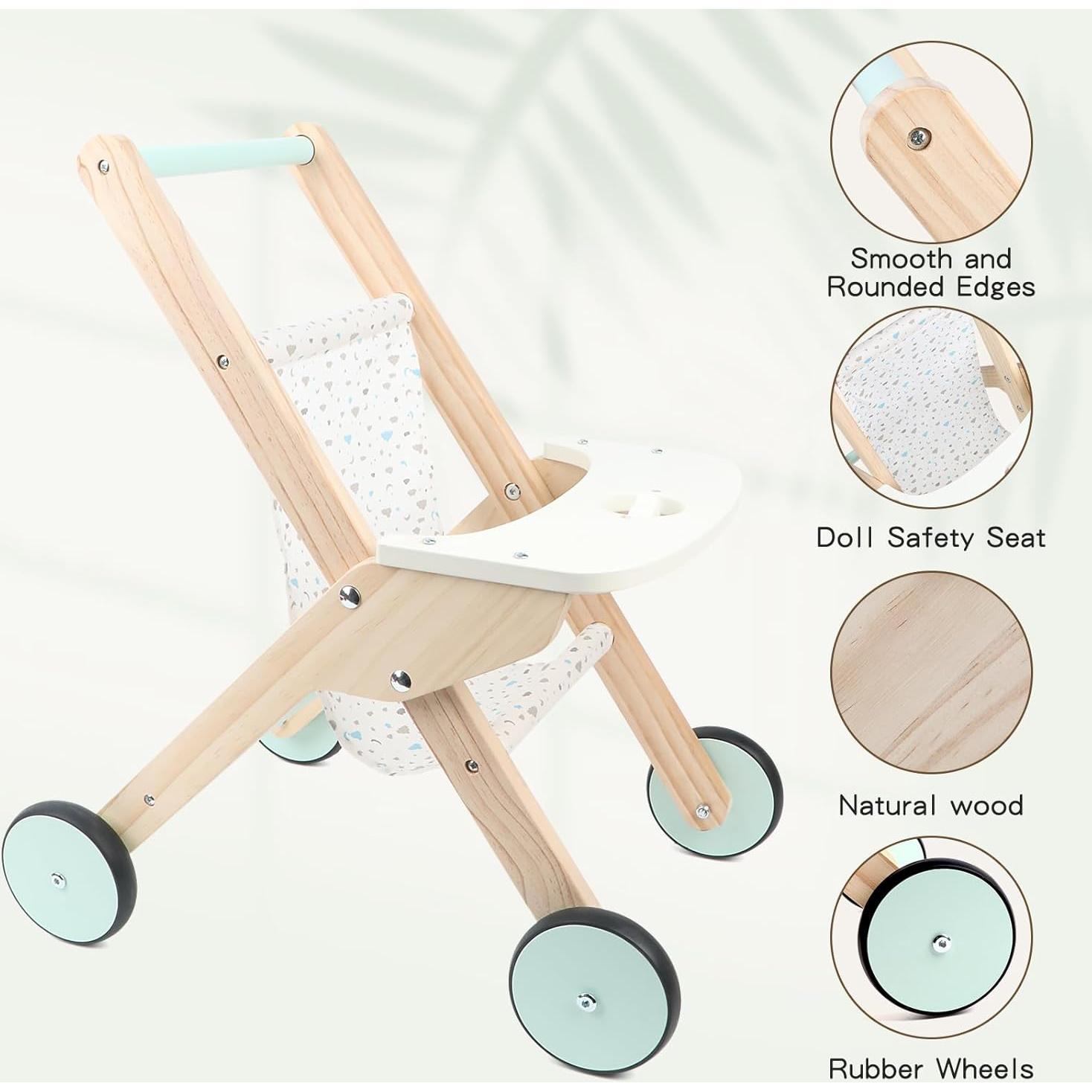 Andador de Madera Canuan para Bebés 50 cm con Ajuste de Velocidad