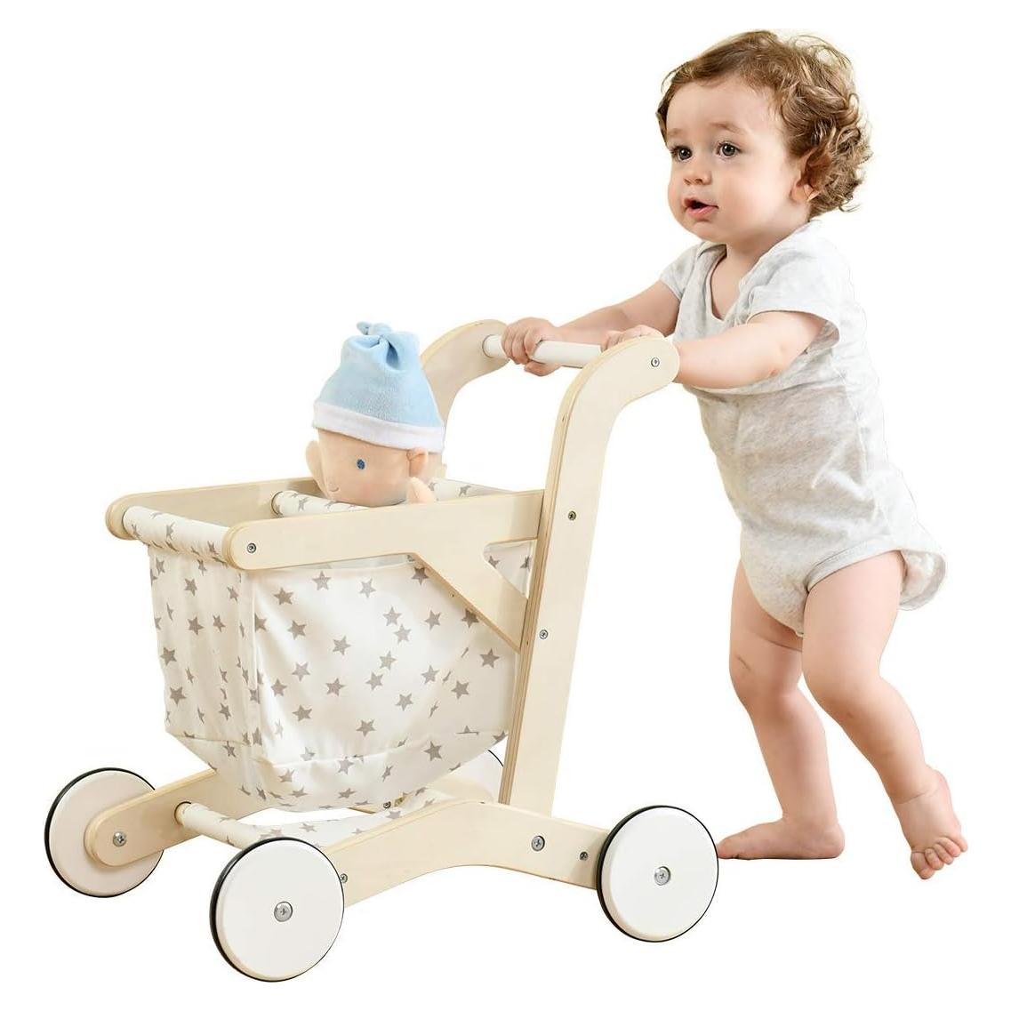 Carrito de Muñecas labebe HY1810009-BLW-GWC 2-en-1 Andador