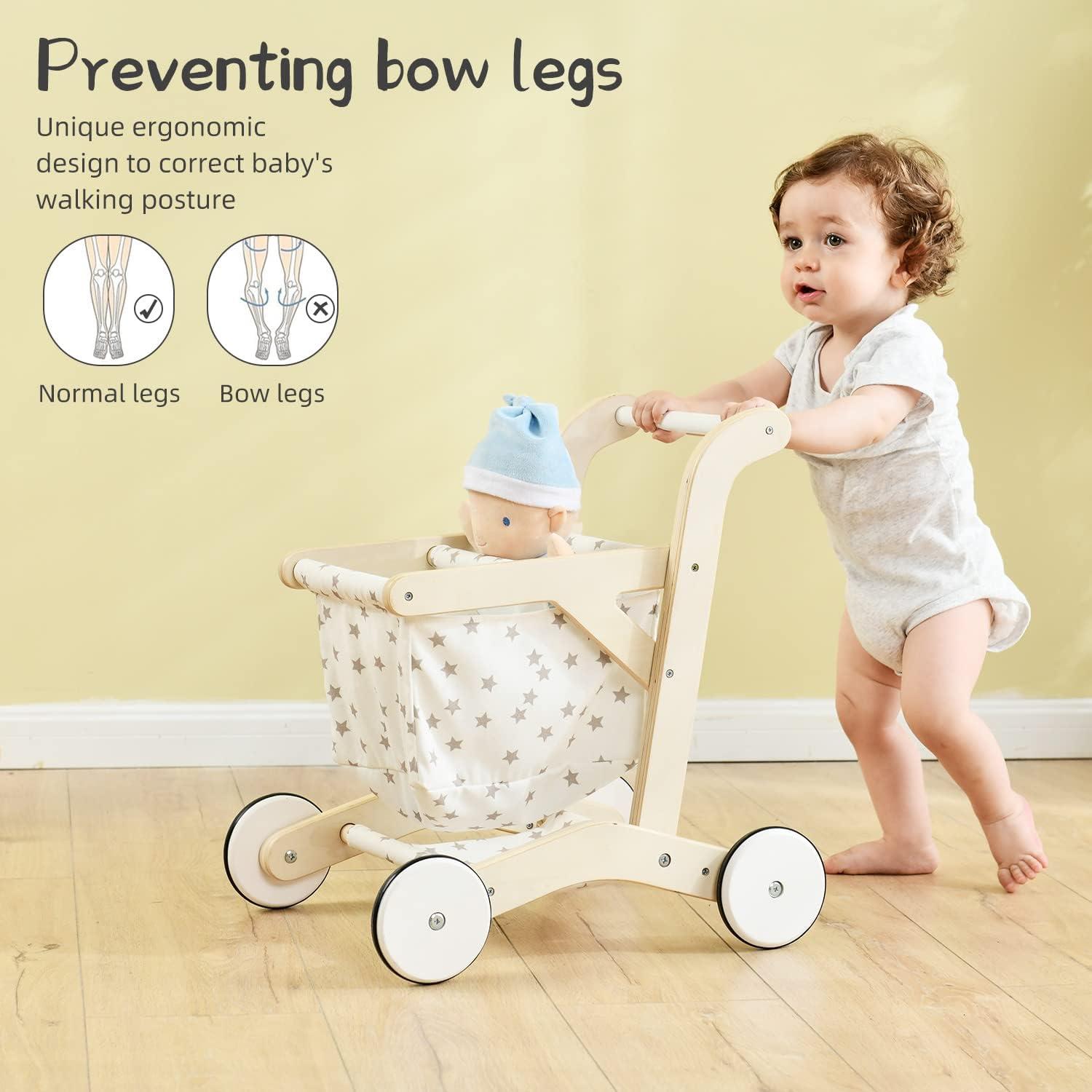 Carrito de Muñecas labebe HY1810009-BLW-GWC 2-en-1 Andador