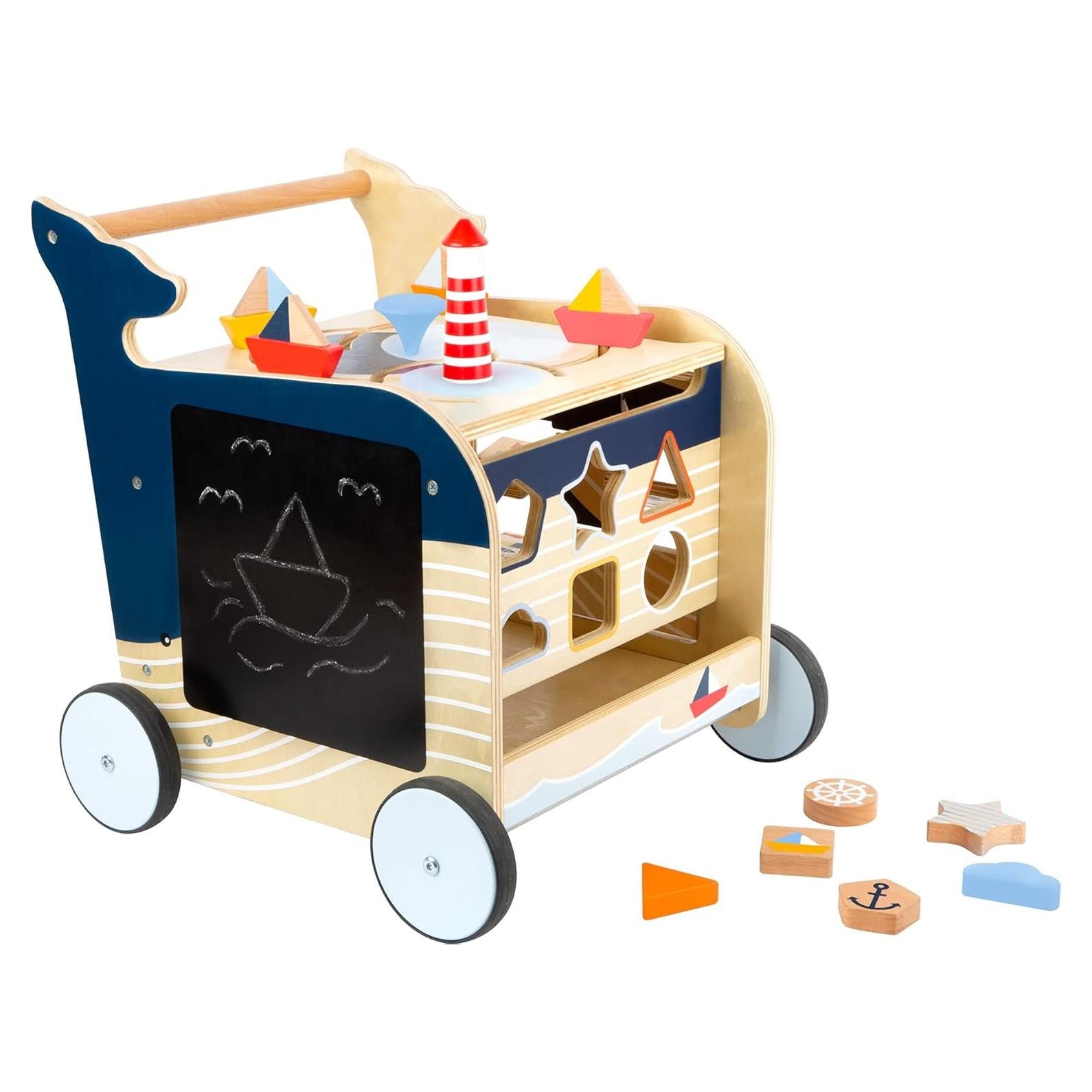 Andador de Madera Ballena Small Foot 5 en 1 - Juguete Interactivo