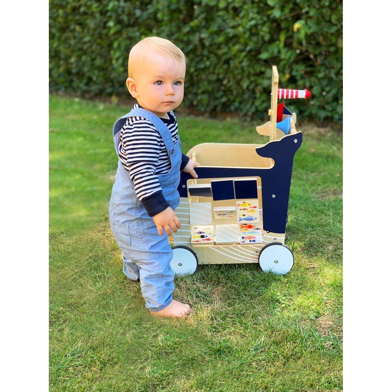 Andador de Madera Ballena Small Foot 5 en 1 - Juguete Interactivo